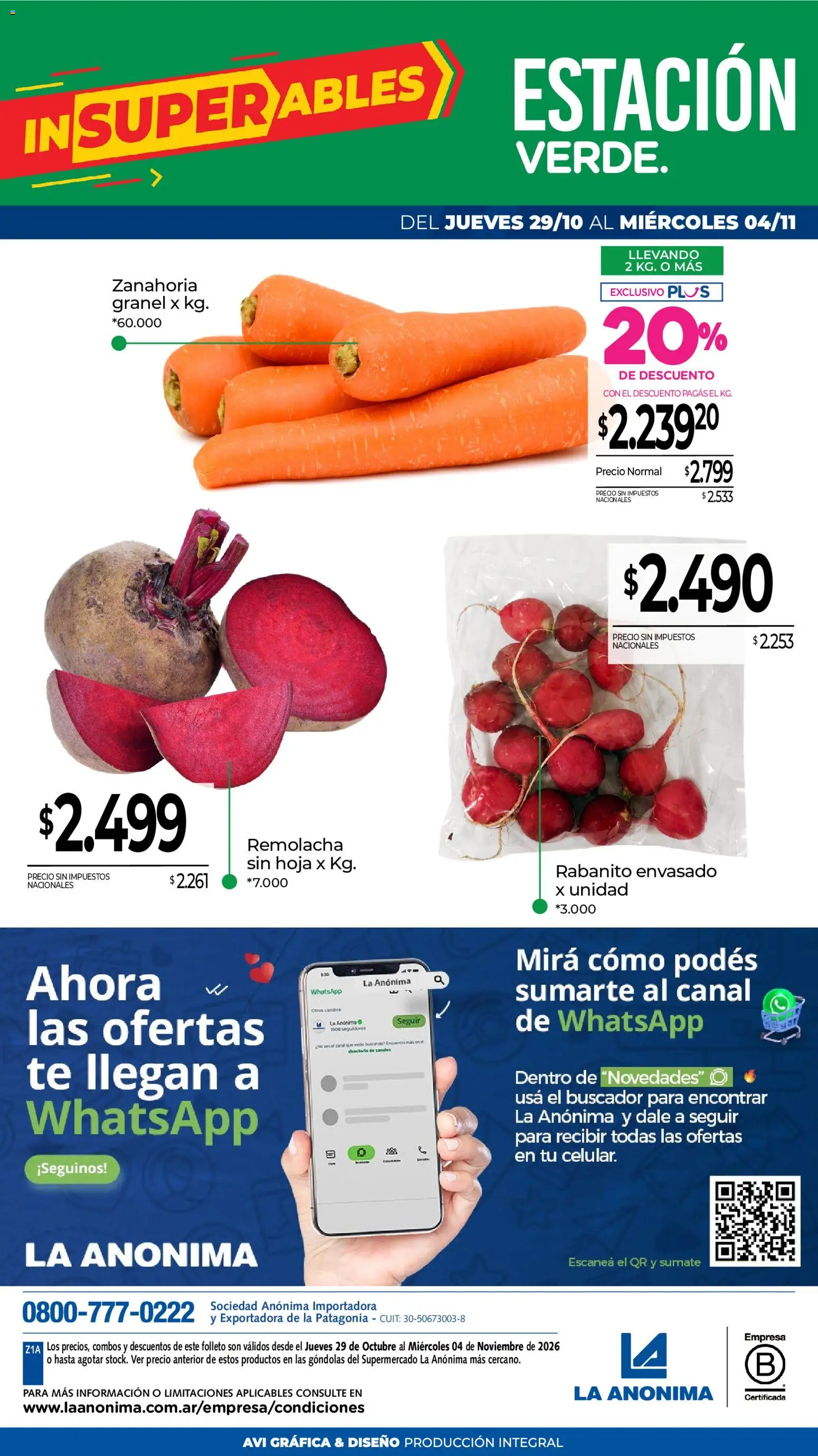Vista previa del folleto de la tienda La Anonima válido desde el 29/10/2026 