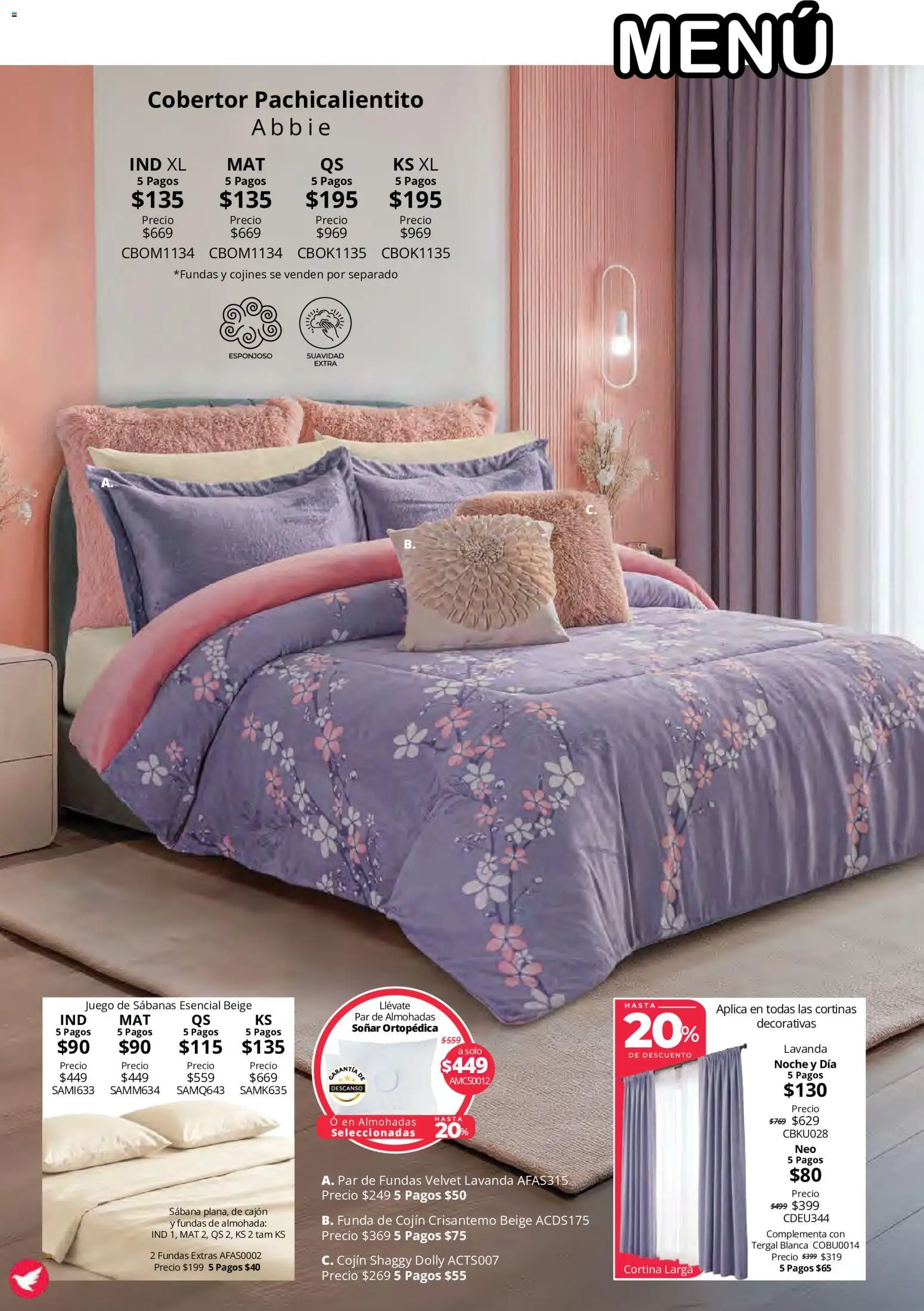 Vista previa las ofertas de la tienda Colchas Concord - Colchas Concord catálogo Colección Cobertor Calor de Hogar desde el 15/10/2026 