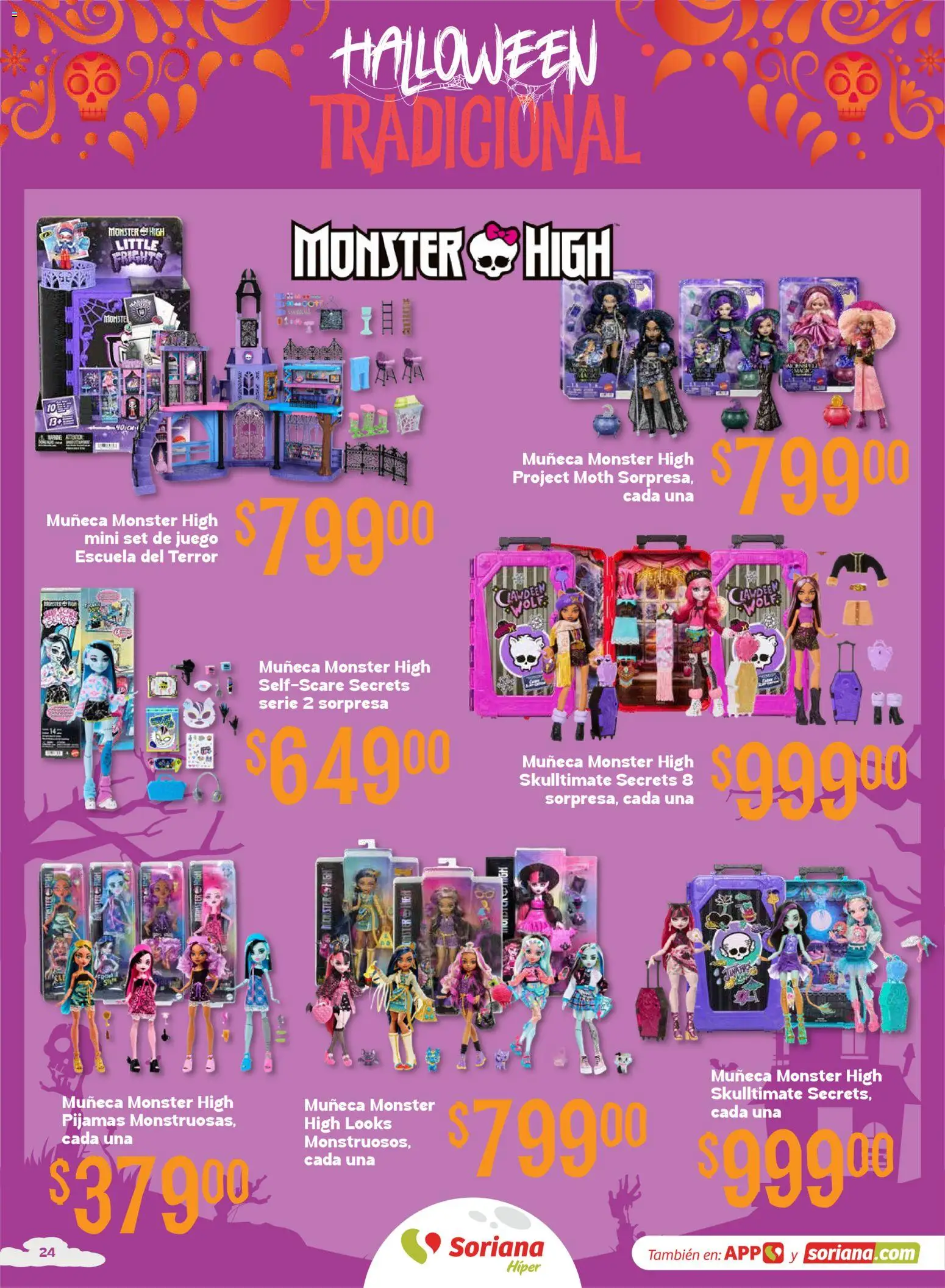 Vista previa las ofertas de la tienda Soriana - Soriana Híper - Halloween y Día de muertos desde el 01/10/2026 - Juego