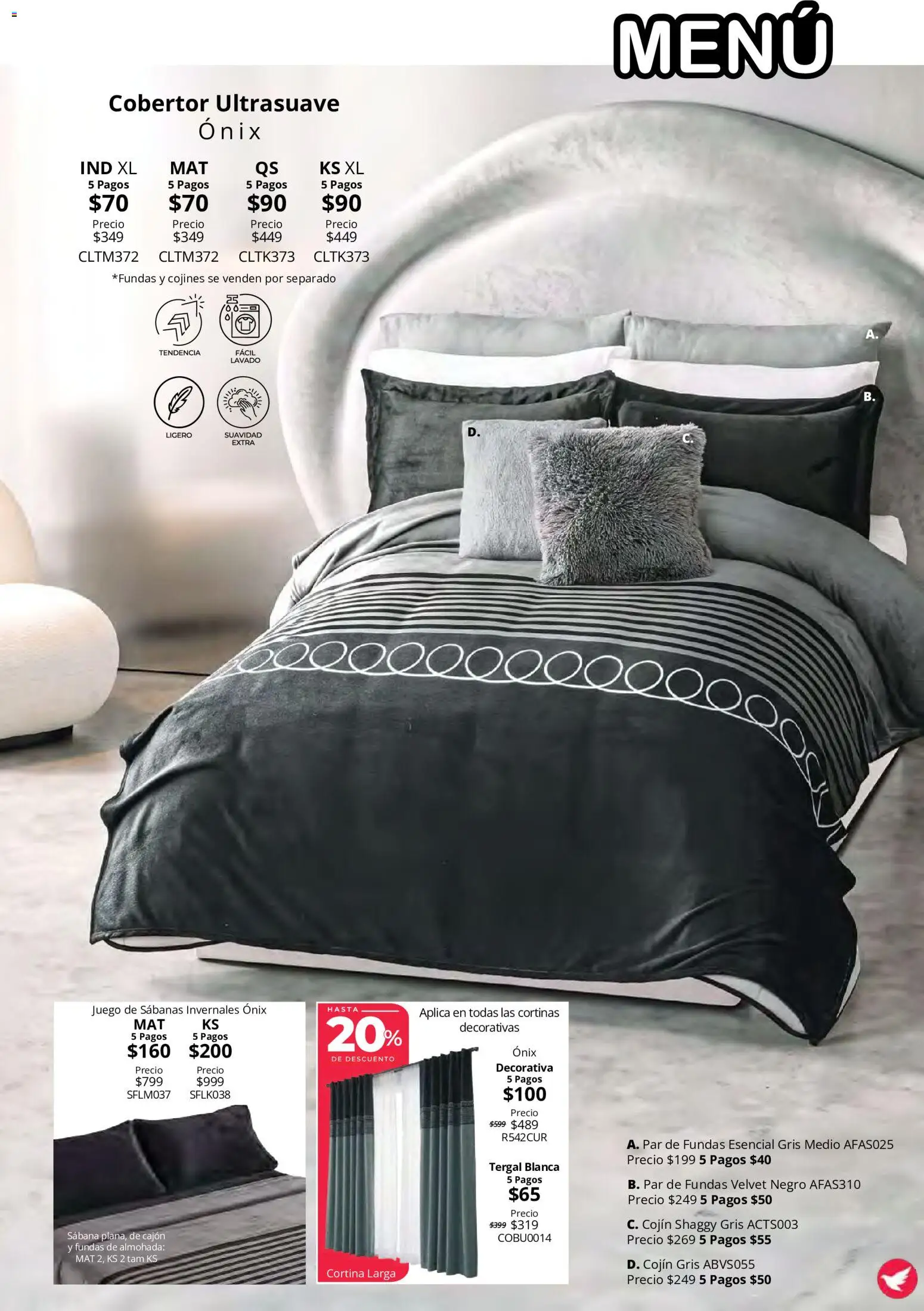 Vista previa las ofertas de la tienda Colchas Concord - Colchas Concord catálogo Colección Cobertor Calor de Hogar desde el 15/10/2026 