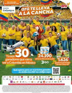  Vista previa del prospecto Ara catálogo Ahorra con precios bajos y ofertas en la canasta familiar del almacen Ara válida del 02/04/2026 al 26/05/2026