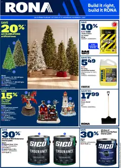 Un aperçu du dépliant Rona weekly flyer du magasin Rona est valide à partir 29 oct. 2026