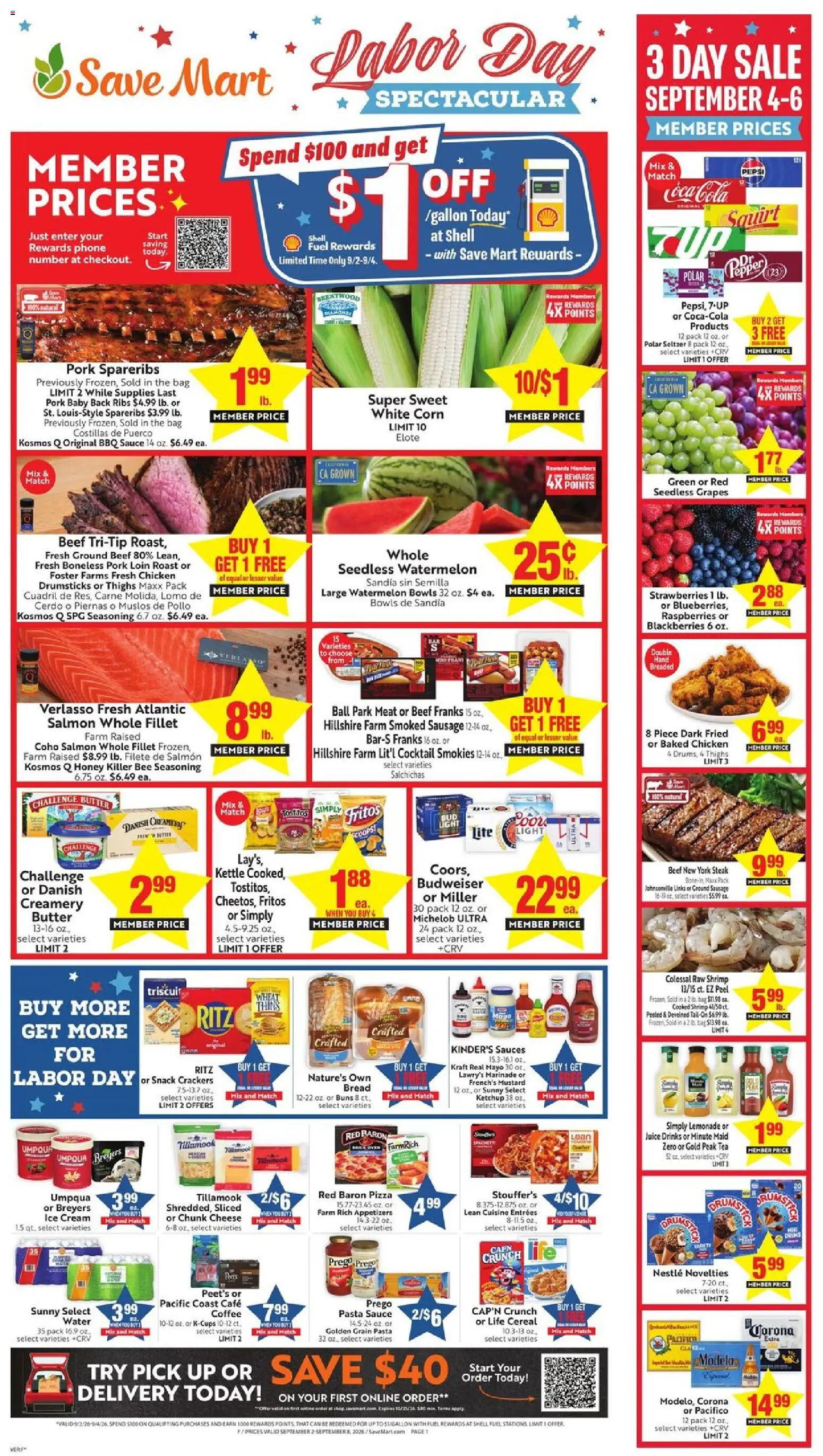 Ad Preview of Save Mart Save Mart Weekly Ad from 09/02/2026
