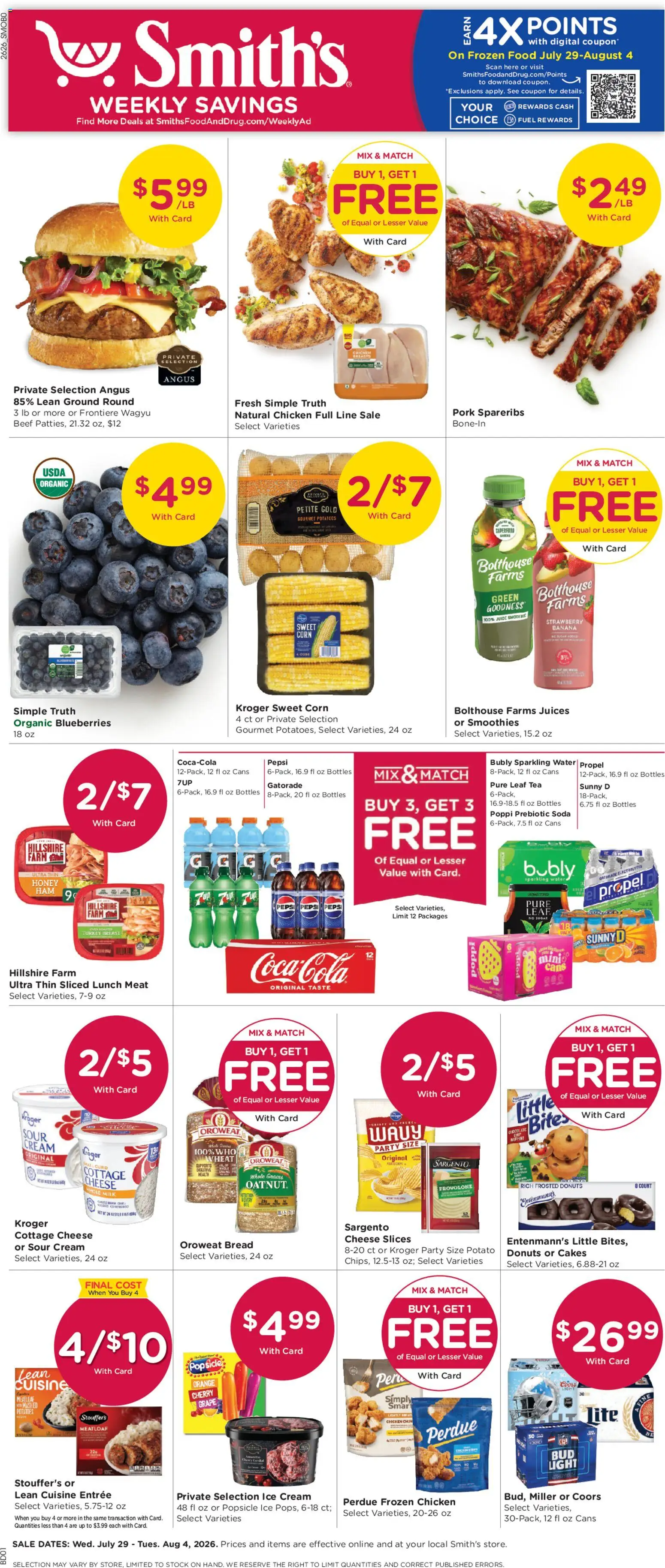 Ad Preview of Smith's Smith's Weekly Ad from 07/29/2026