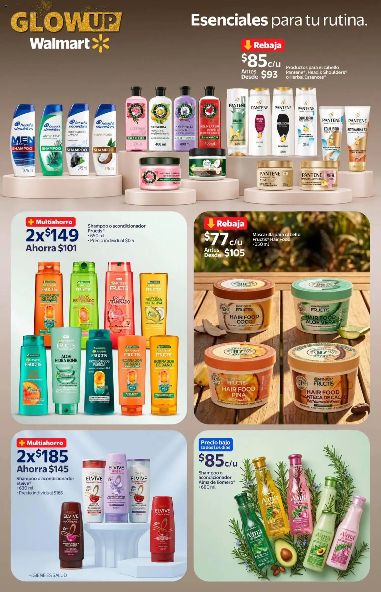 Vista previa las ofertas de la tienda Walmart - Walmart folleto Tu rutina K-Beauty a precios bajos. desde el 18/09/2026 - Probióticos, Coco, Jengibre, Piña, Almendras, Acondicionador, Mascarilla, Head & Shoulders
