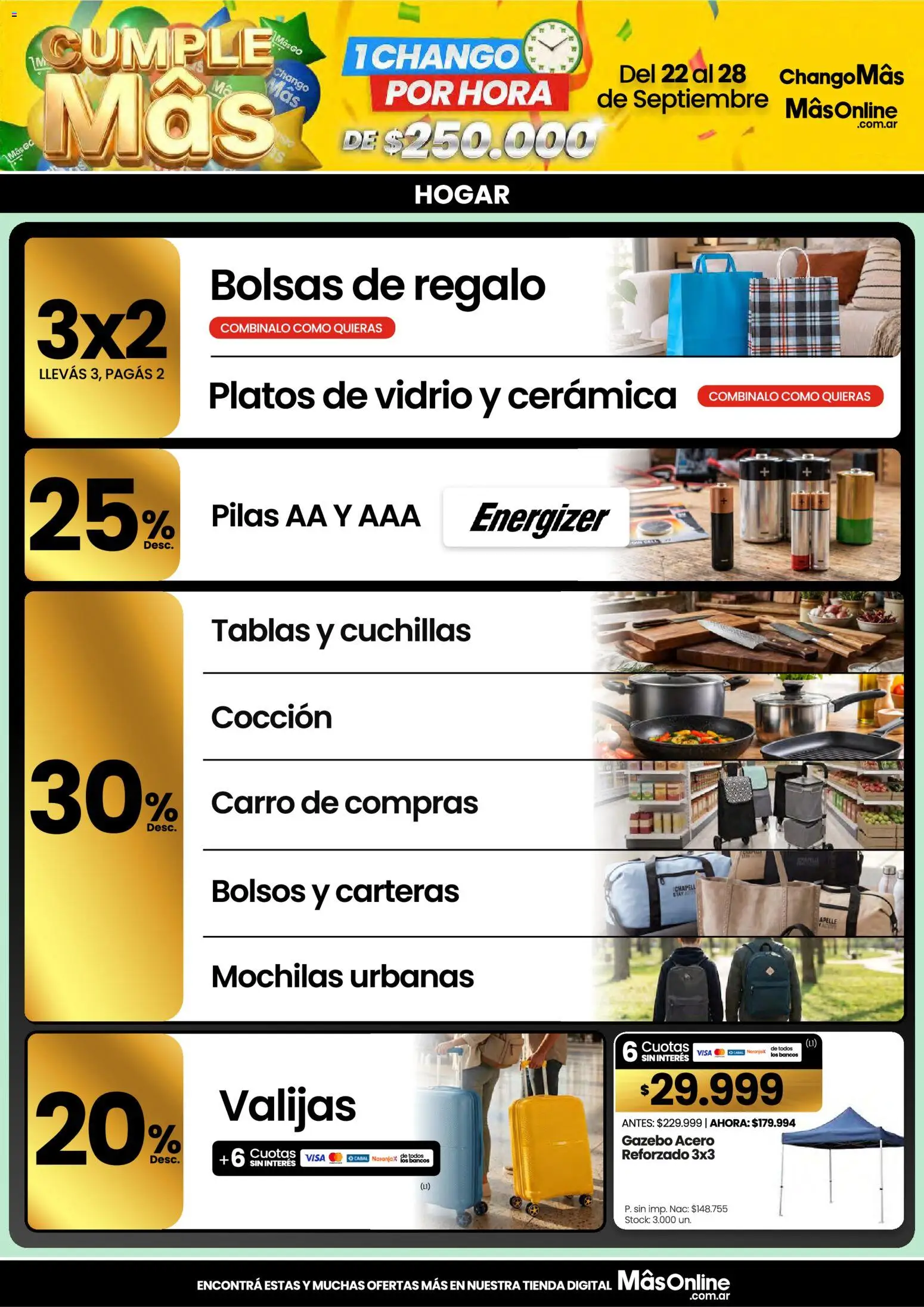 Vista previa del folleto de la tienda Changomas válido desde el 22/09/2026 