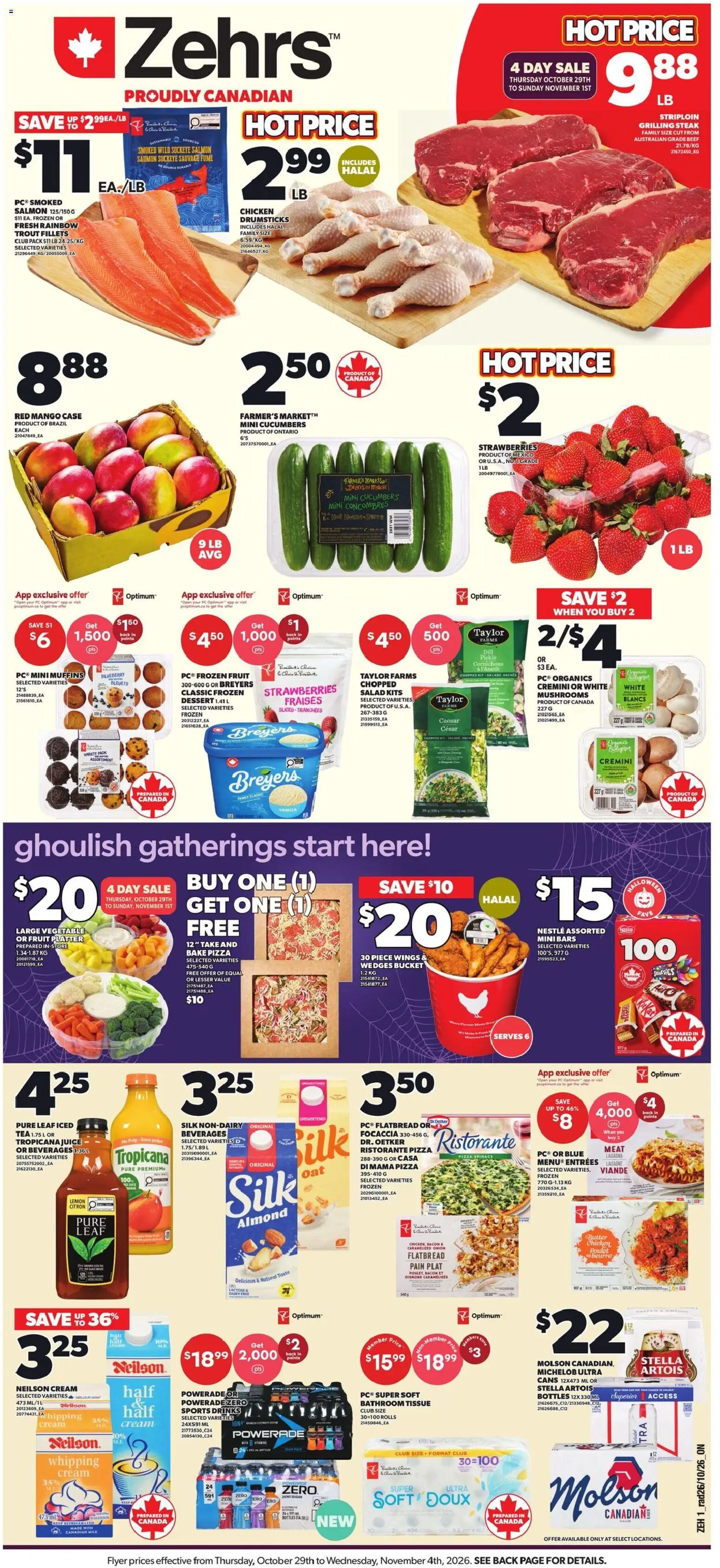 Preview of leaflet Zehrs weekly flyer / circulaire from shop Zehrs is valid from Oct 29, 2026