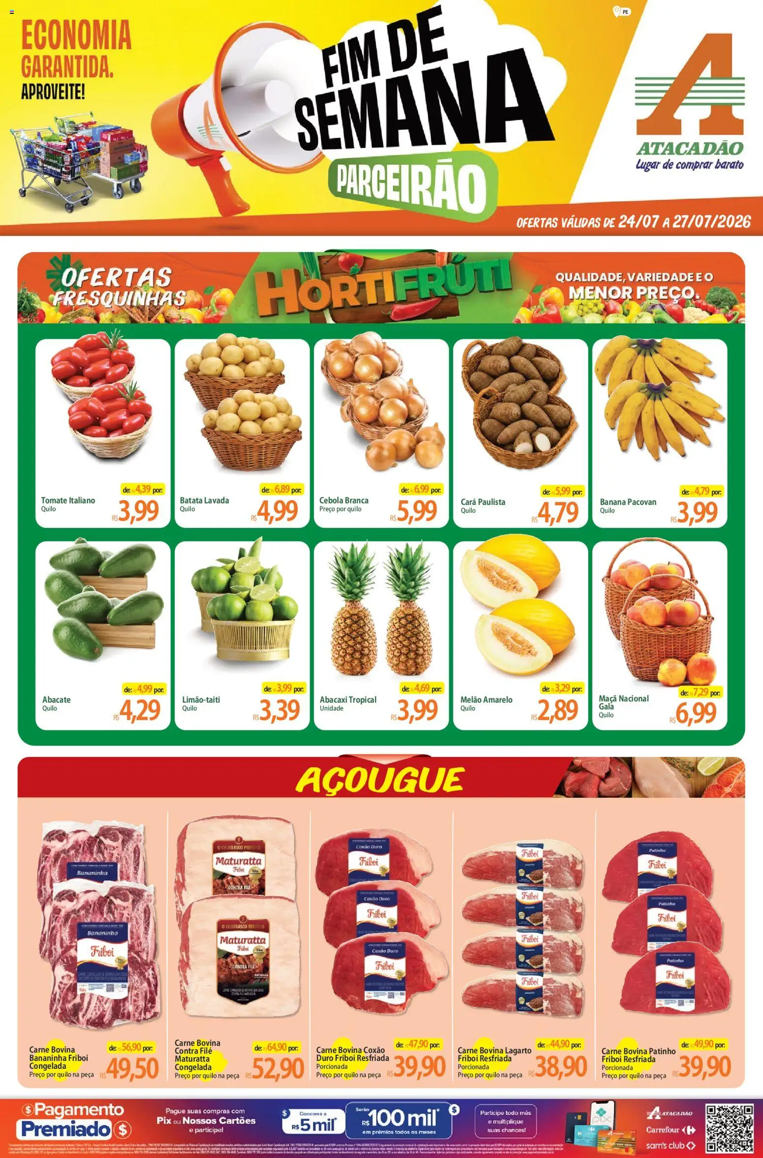 Pré-Visualização do folheto "Atacadão ofertas - PE" da loja Atacadão válido a partir de 24/07/2026
