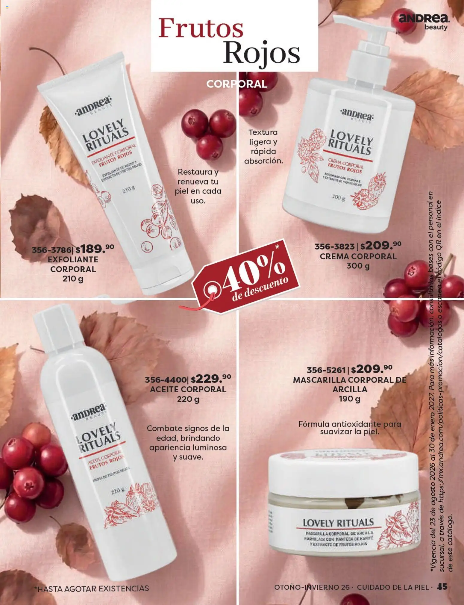 Vista previa las ofertas de la tienda Andrea - Andrea catálogo Beauty desde el 23/08/2026 