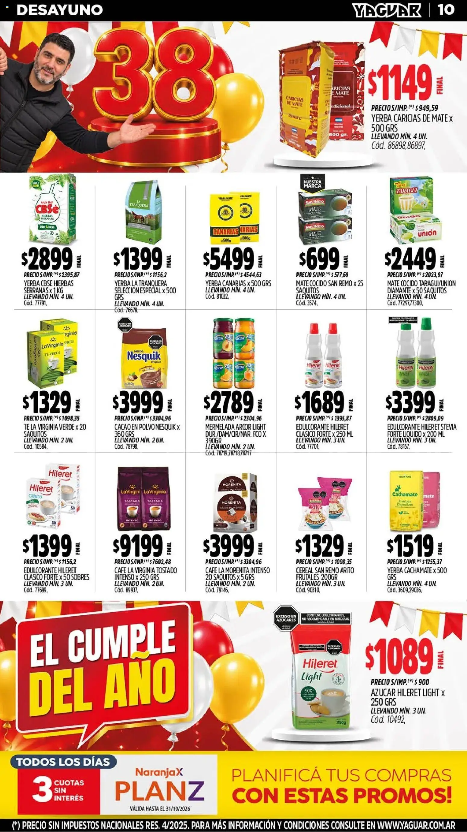 Vista previa del folleto de la tienda Yaguar válido desde el 12/10/2026 