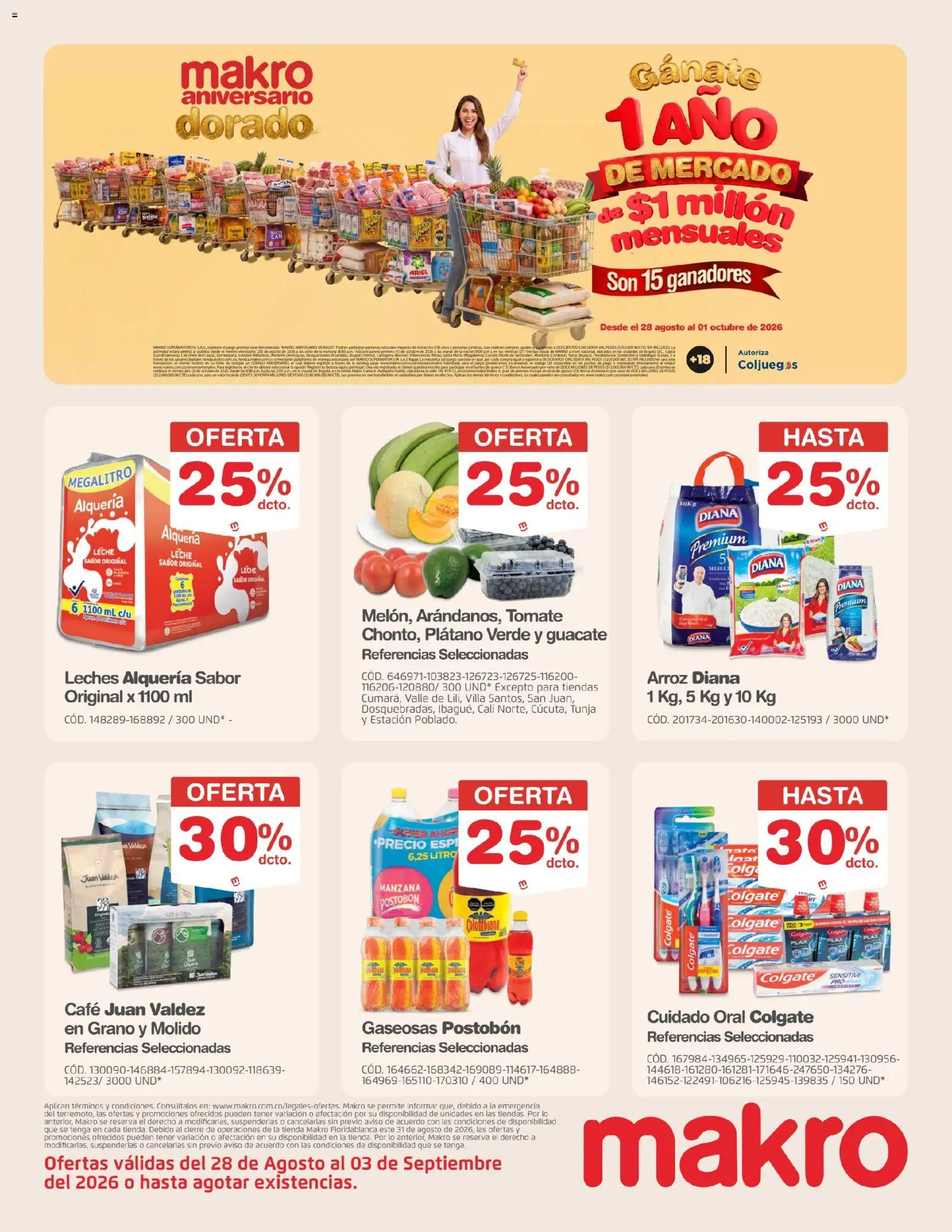  Vista previa del prospecto Makro catálogo del almacen Makro válida del 28/08/2026 al 03/09/2026 - Juego, Café, Arroz, Manzana, Tomate, Leche