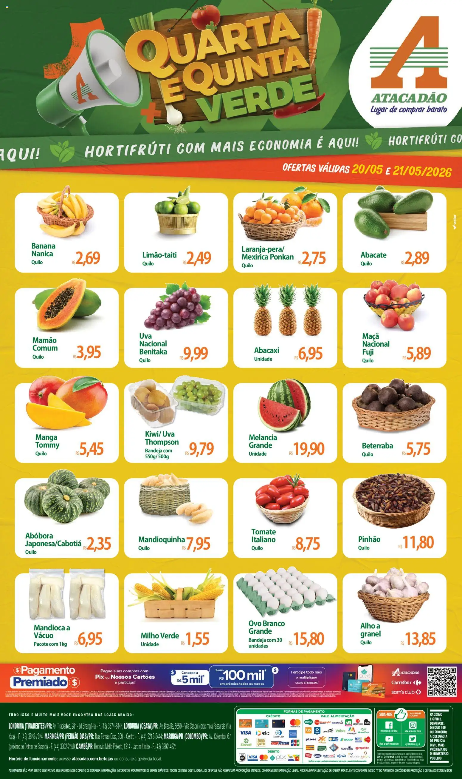 Pré-Visualização do folheto "Atacadão ofertas - PR" da loja Atacadão válido a partir de 20/05/2026