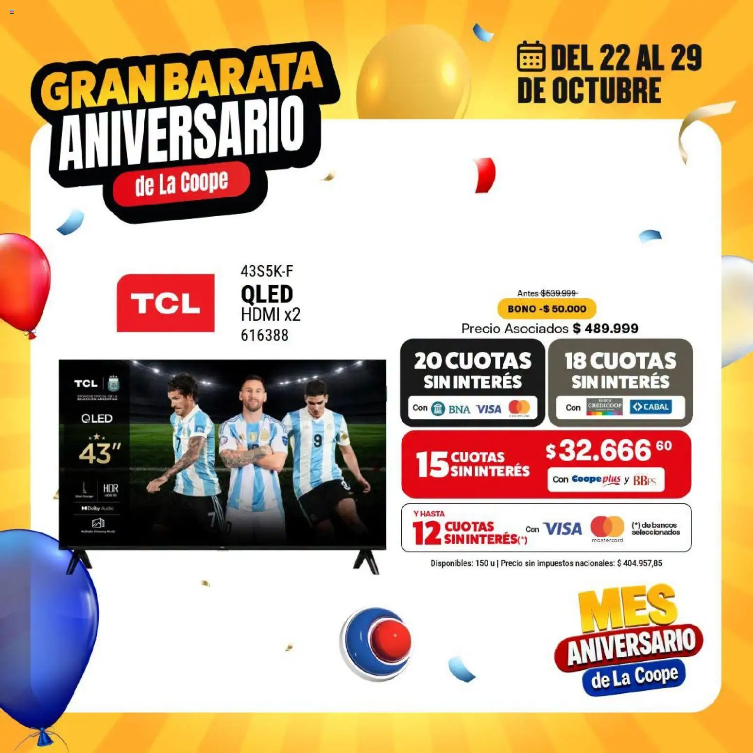 Vista previa del folleto de la tienda Cooperativa Obrera válido desde el 22/10/2026 