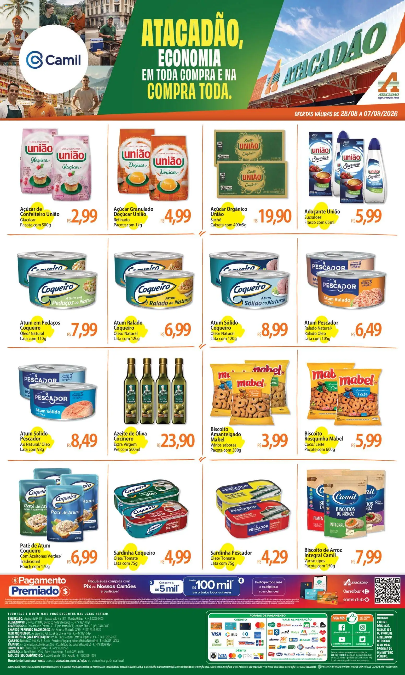 Pré-Visualização do folheto "Atacadão ofertas - SC" da loja Atacadão válido a partir de 28/08/2026