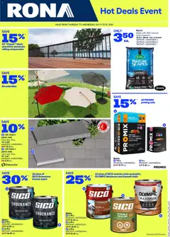 Preview of leaflet Rona weekly flyer from shop Rona is valid from Jul 09, 2026