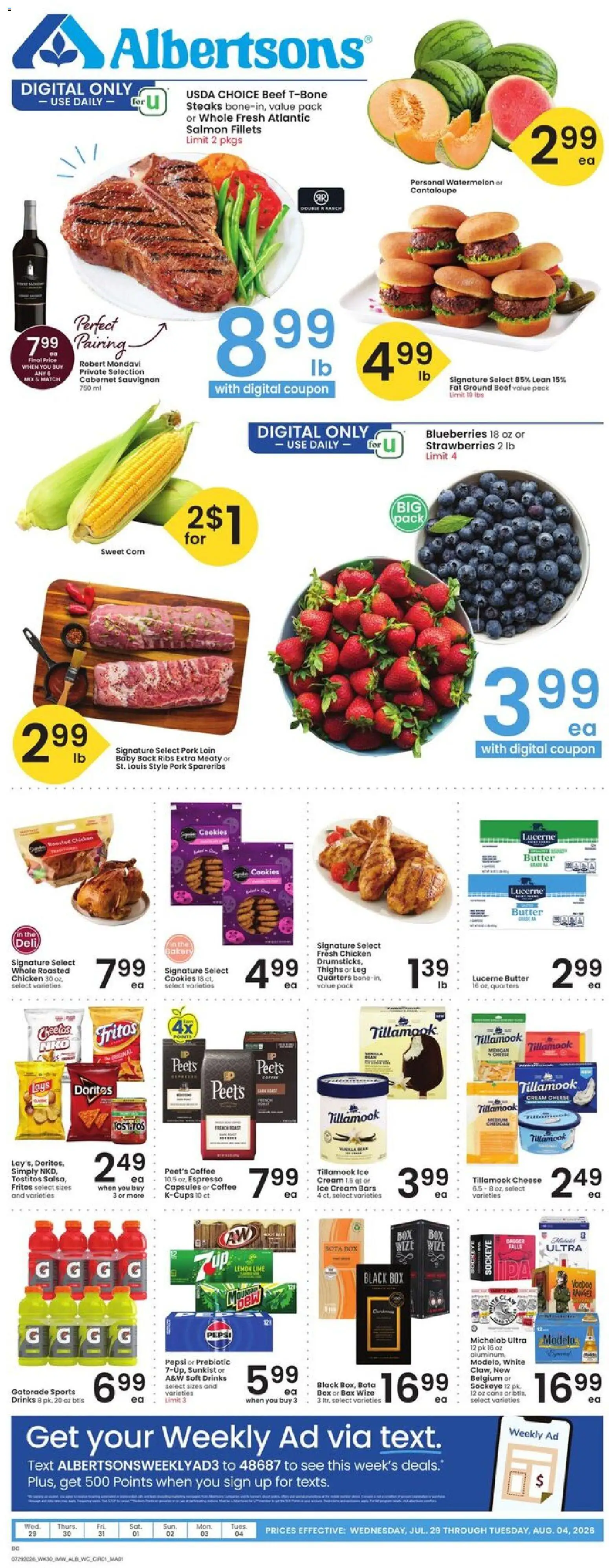 Albertsons Weekly Ad from 07/29/2026 >> Flyer