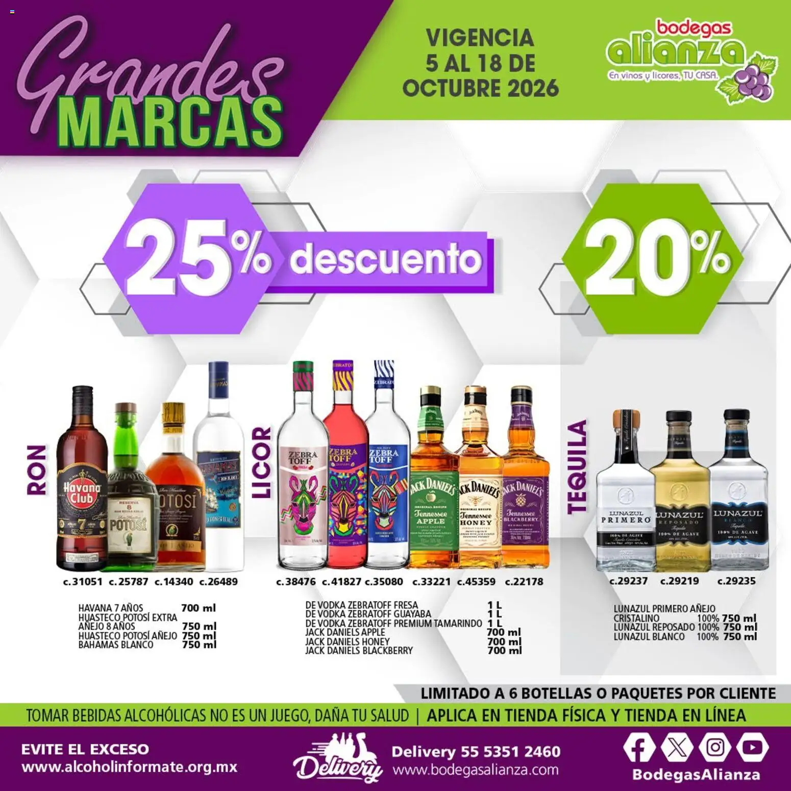 Vista previa las ofertas de la tienda Bodegas Alianza - Bodegas Alianza catálogo Grandes Marcas desde el 05/10/2026 
