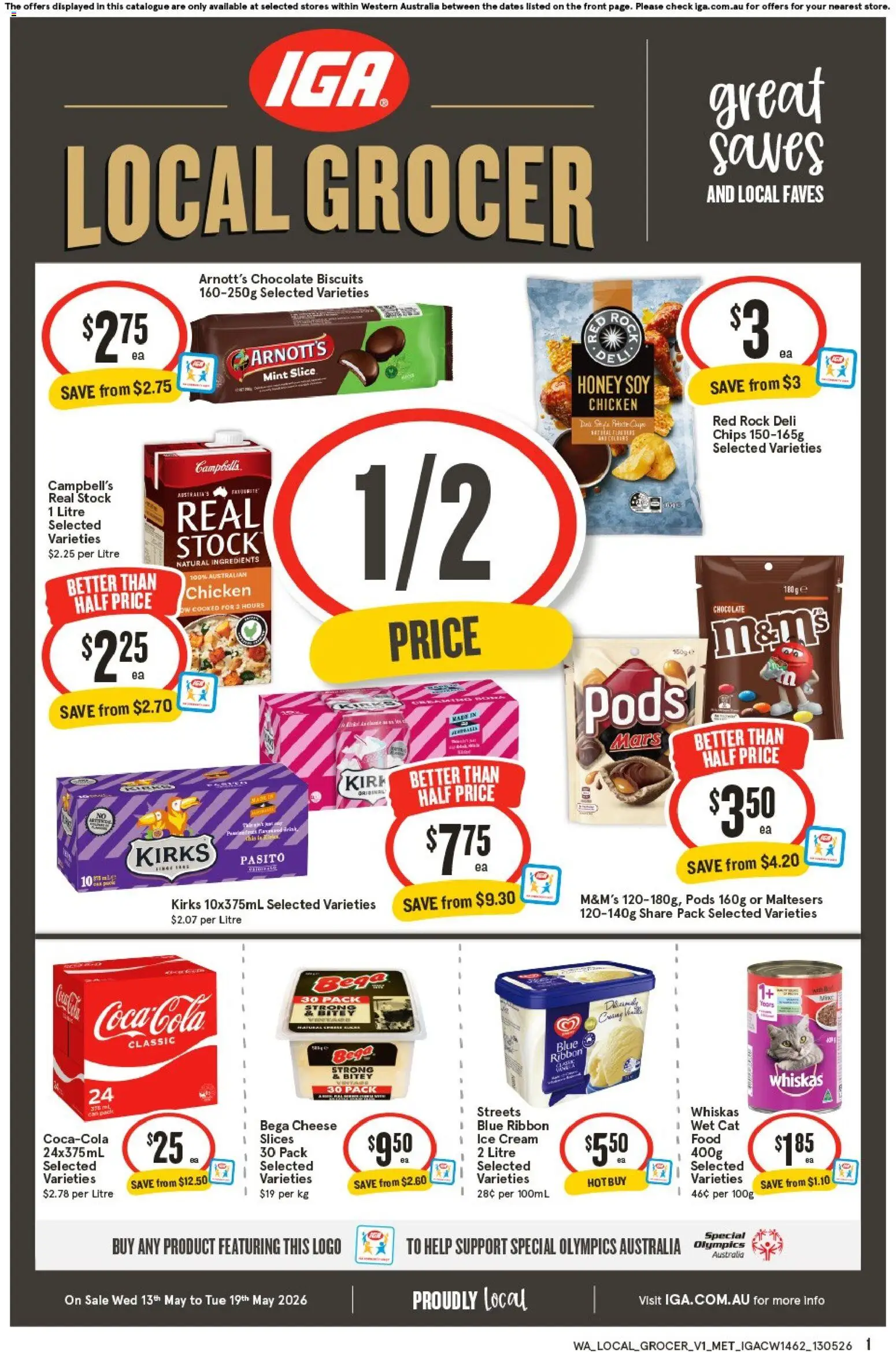Preview of catalogue IGA Local Grocer WA from shop IGA valid 13/05/2026