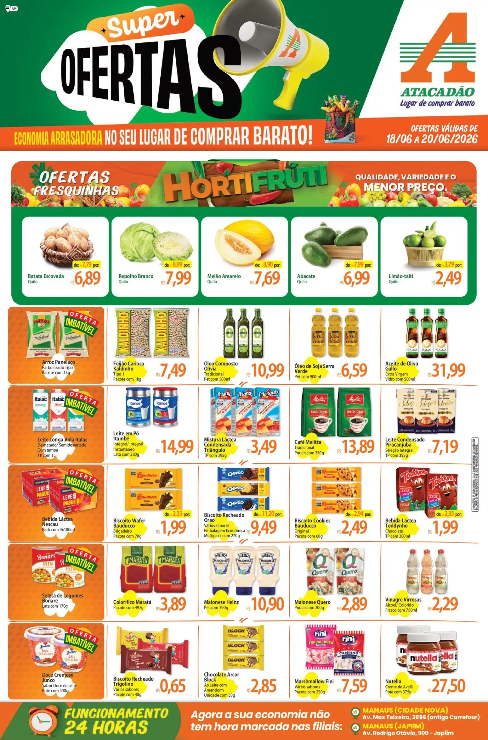 Pré-Visualização do folheto "Atacadão ofertas - AM" da loja Atacadão válido a partir de 18/06/2026