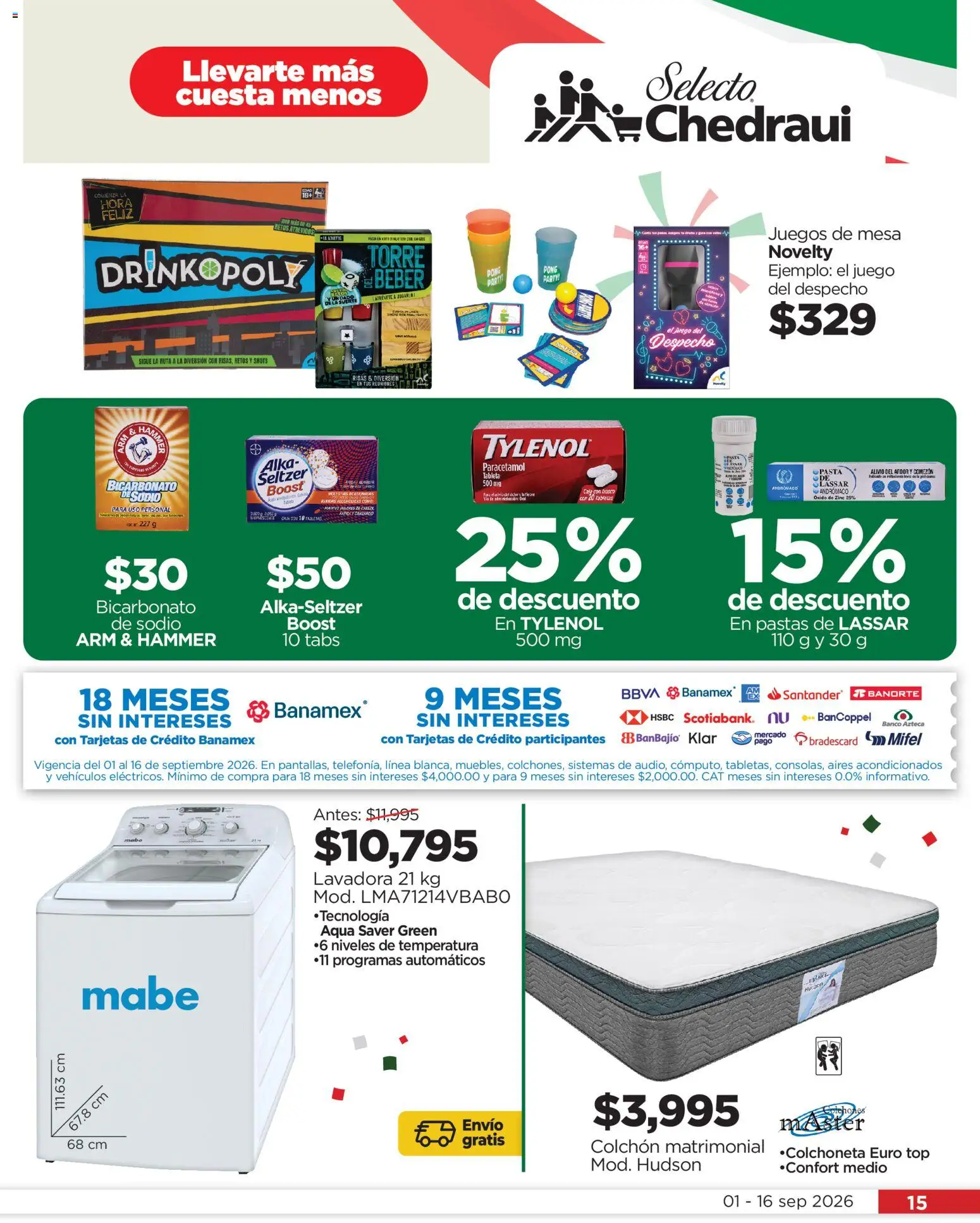 Vista previa las ofertas de la tienda Chedraui - Chedraui folleto Llevarte más cuesta menos desde el 01/09/2026 