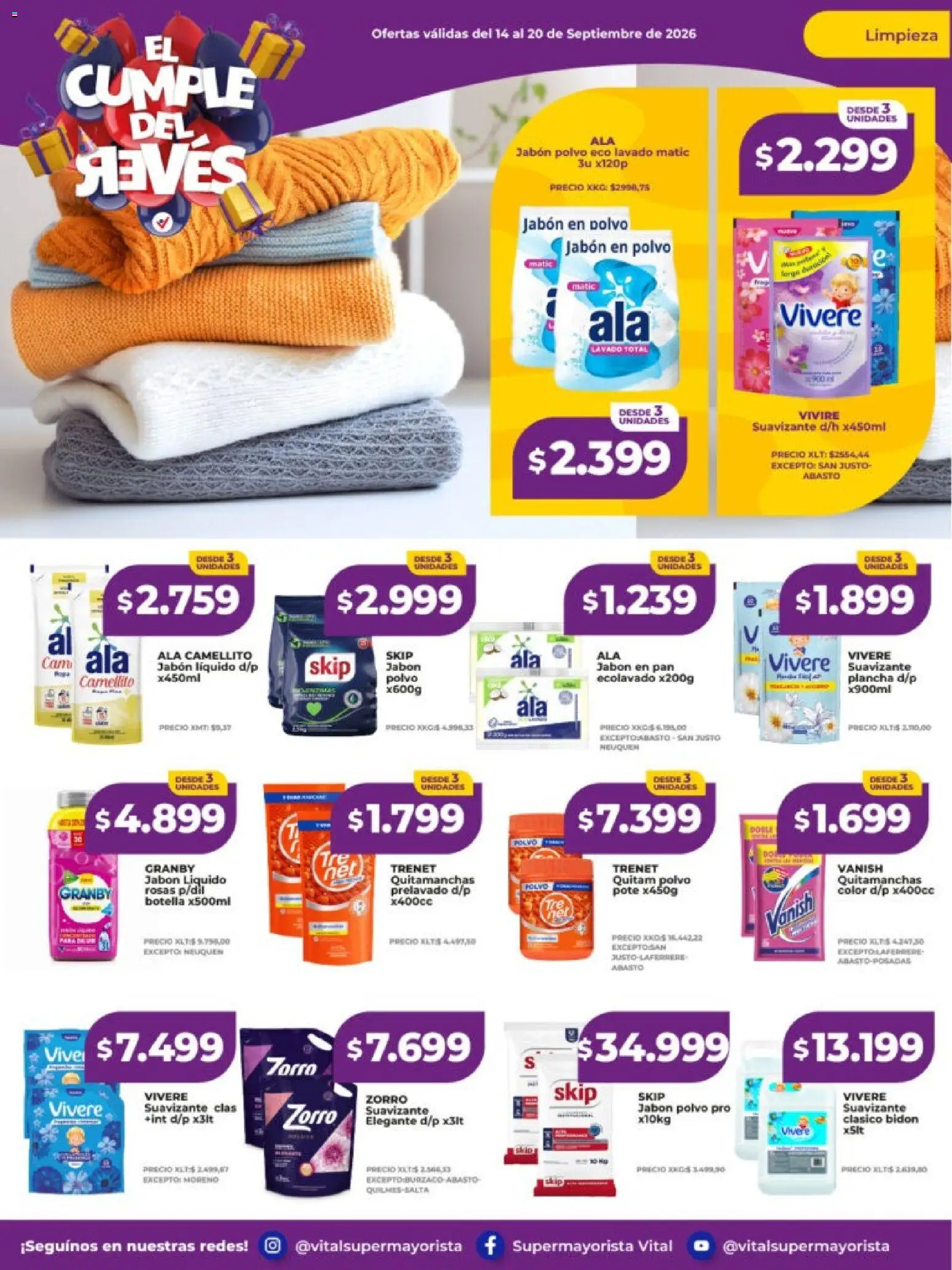 Vista previa del folleto de la tienda Vital válido desde el 14/09/2026 