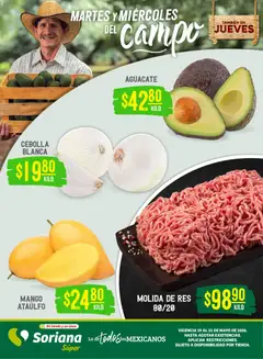 Vista previa las ofertas de la tienda Soriana - Soriana Martes y Miércoles del Campo Súper: Juárez desde el 19/05/2026 