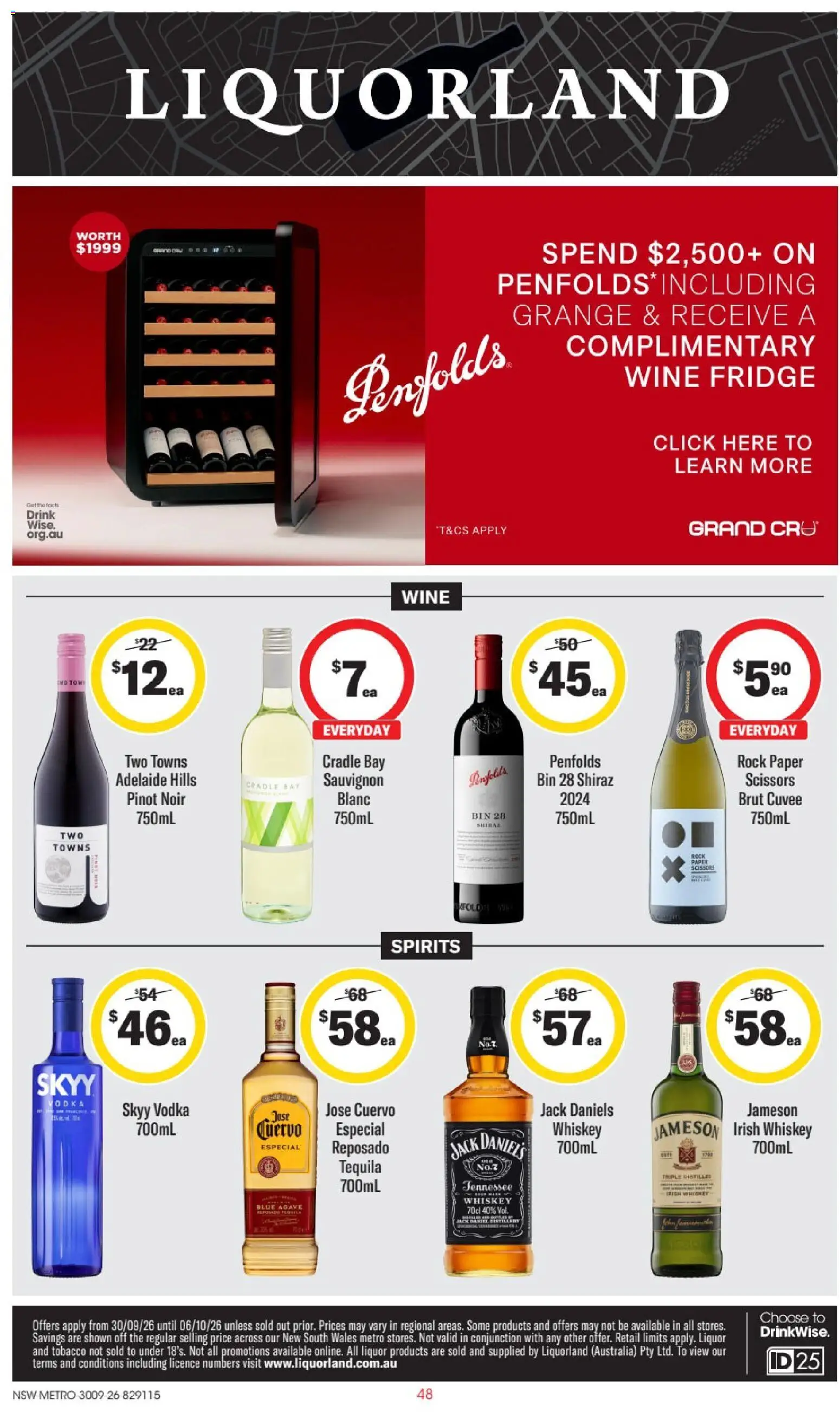 Preview of catalogue Liquorland catalogue NSW from shop Liquorland valid 30/09/2026
