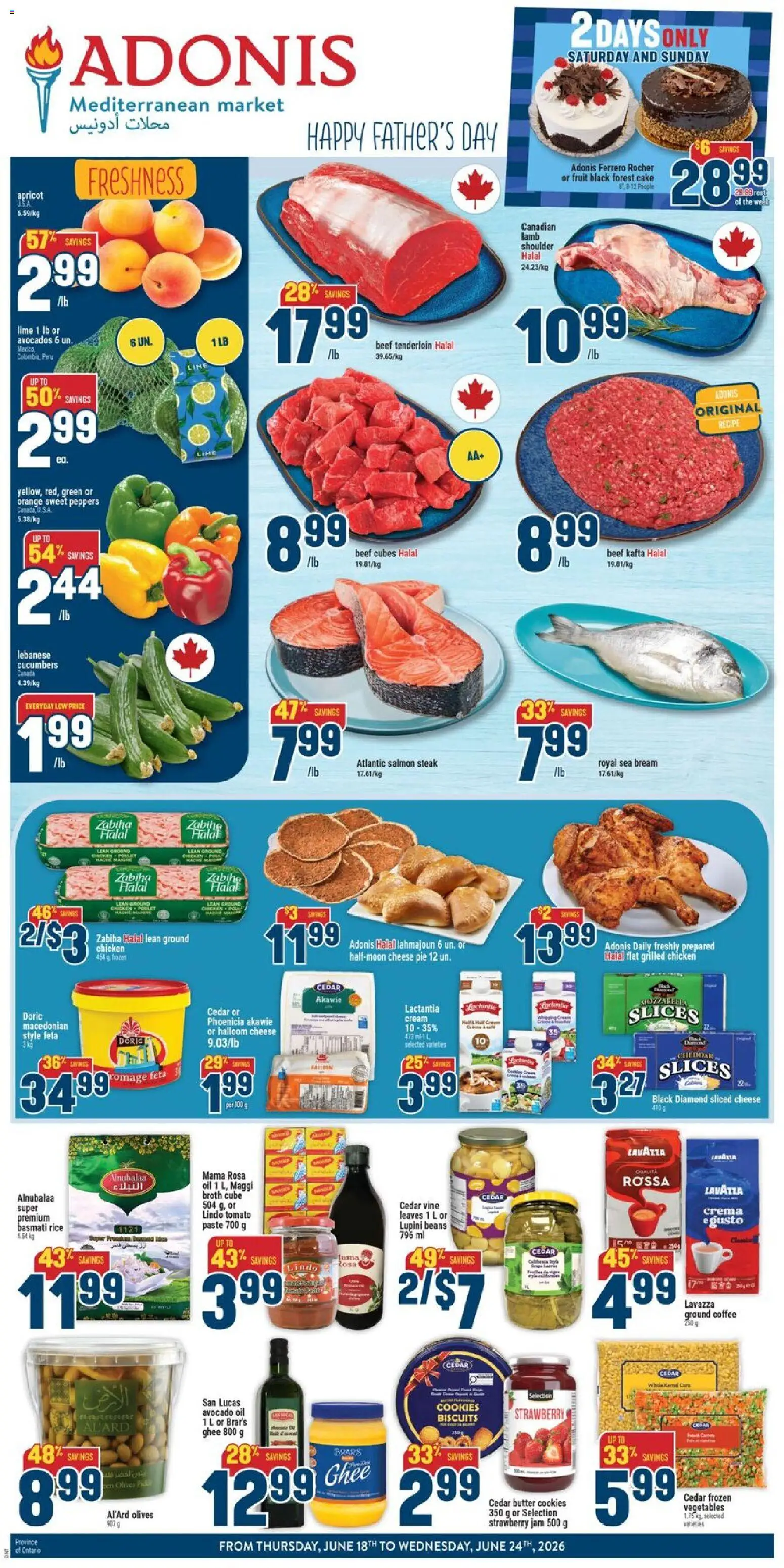 Preview of leaflet Adonis weekly flyer from shop Adonis is valid from Jun 18, 2026