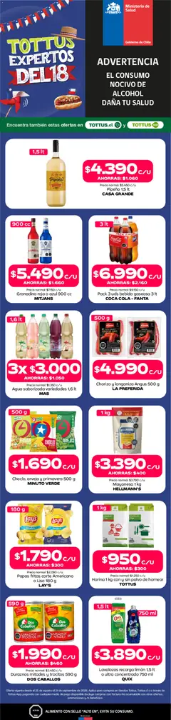 Folleto de la tienda Tottus válido desde el 30.08.2026 