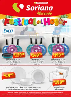 Vista previa las ofertas de la tienda Soriana - Soriana Festival del Hogar Mercado Nacional desde el 15/04/2026 