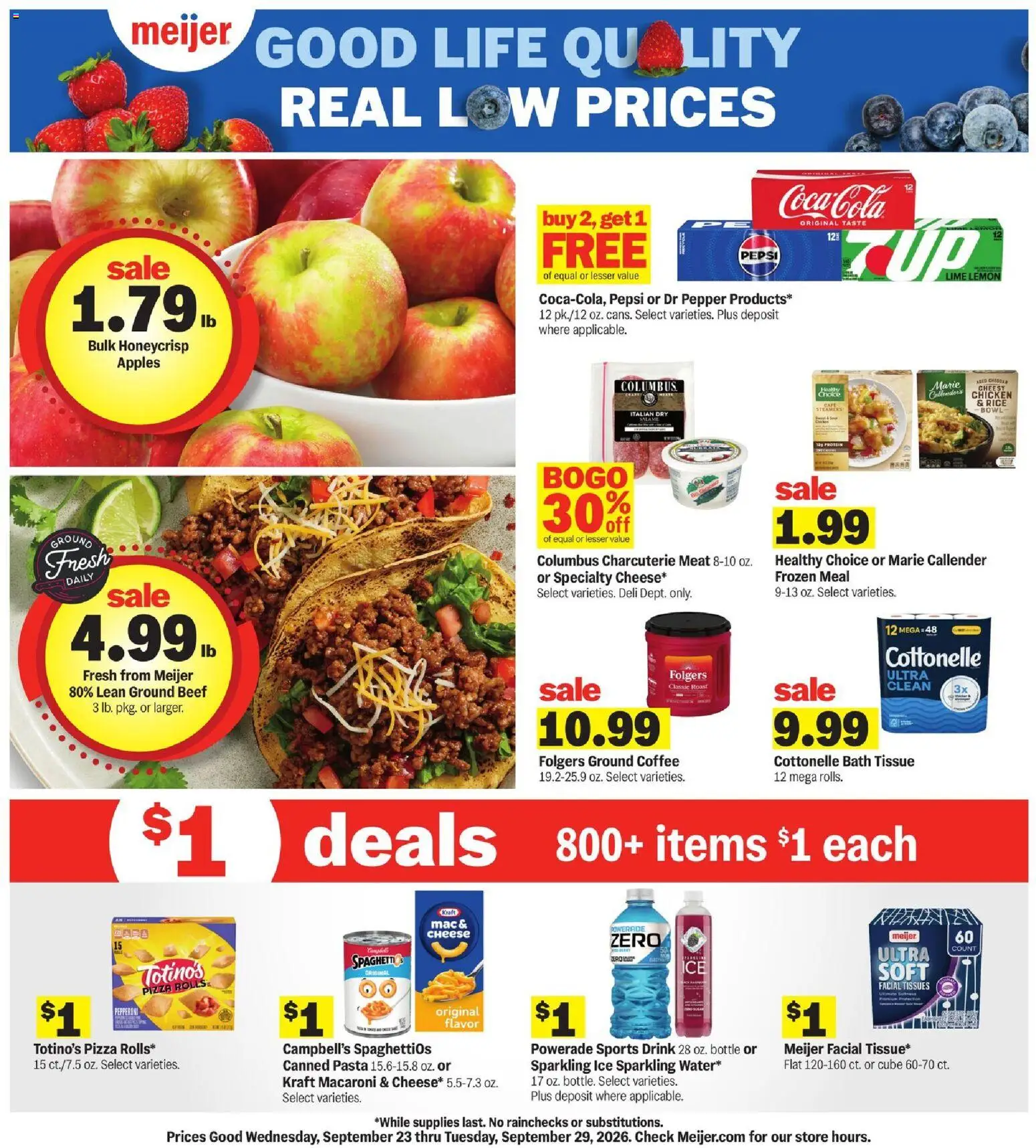 Ad Preview of Meijer Meijer Weekly Ad from 09/23/2026