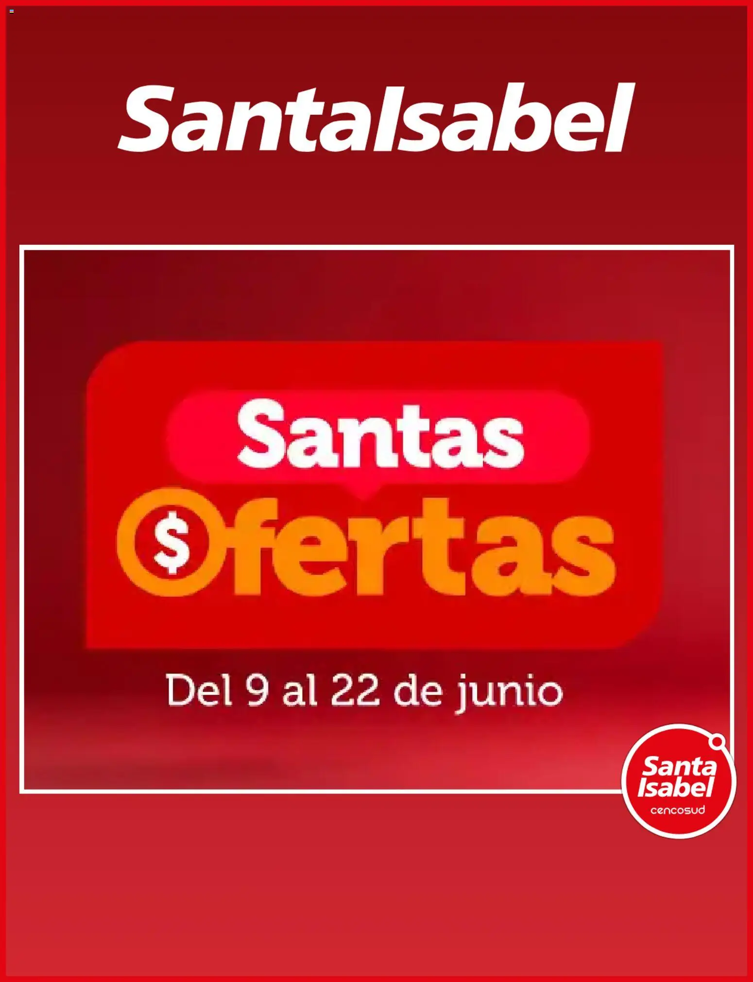 Folleto de la tienda Santa Isabel válido desde el 08.06.2026 