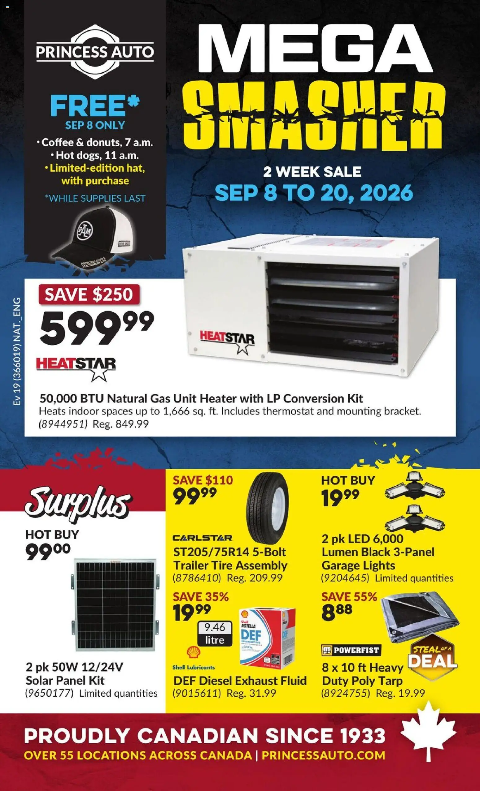 Preview of leaflet Princess Auto flyer - 2 Week Sale! from shop Princess Auto is valid from Sep 08, 2026