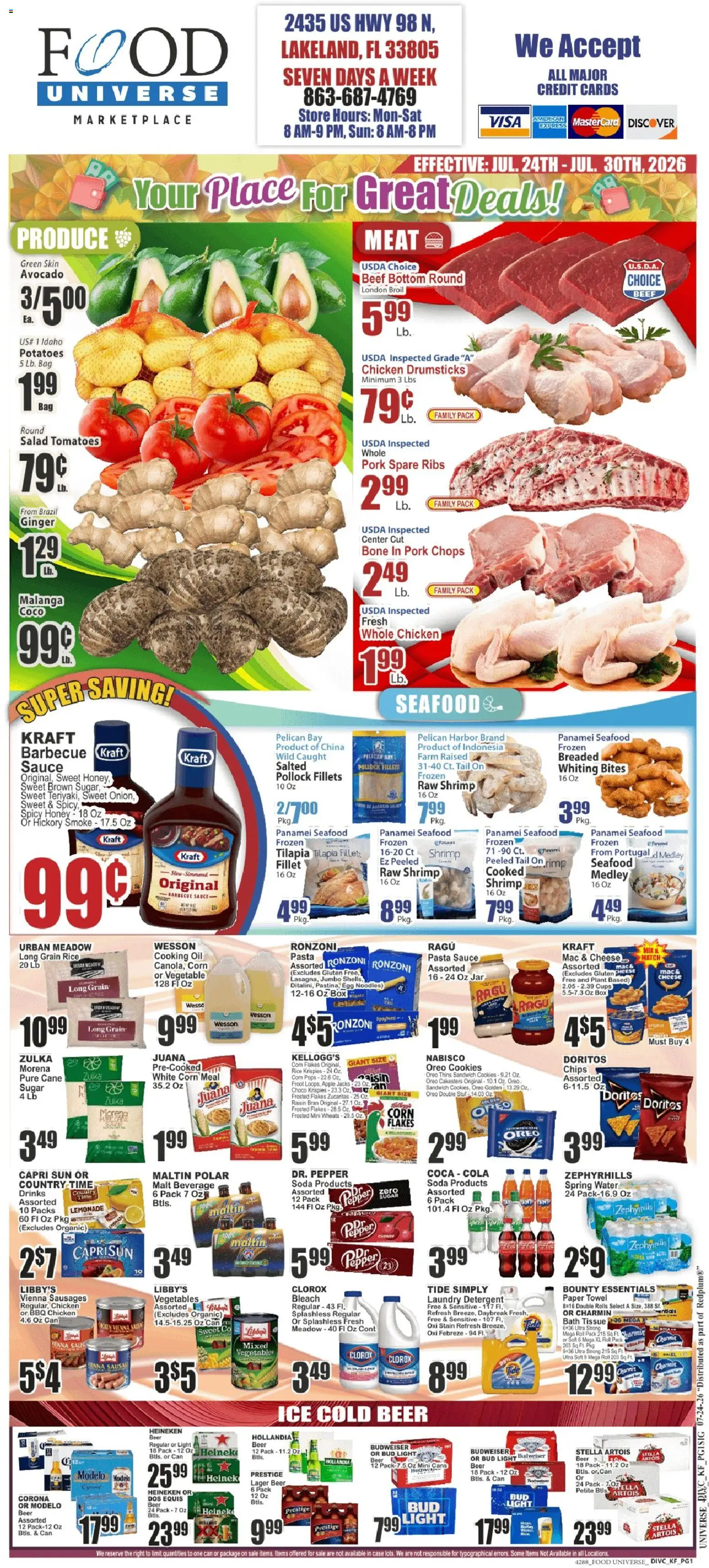 Food Universe Weekly Ad from 07/24/2026 >> Flyer