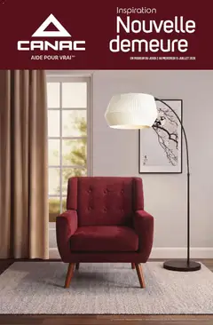 Un aperçu du dépliant Canac - Inspiration décor du magasin Canac est valide à partir 2 juill. 2026