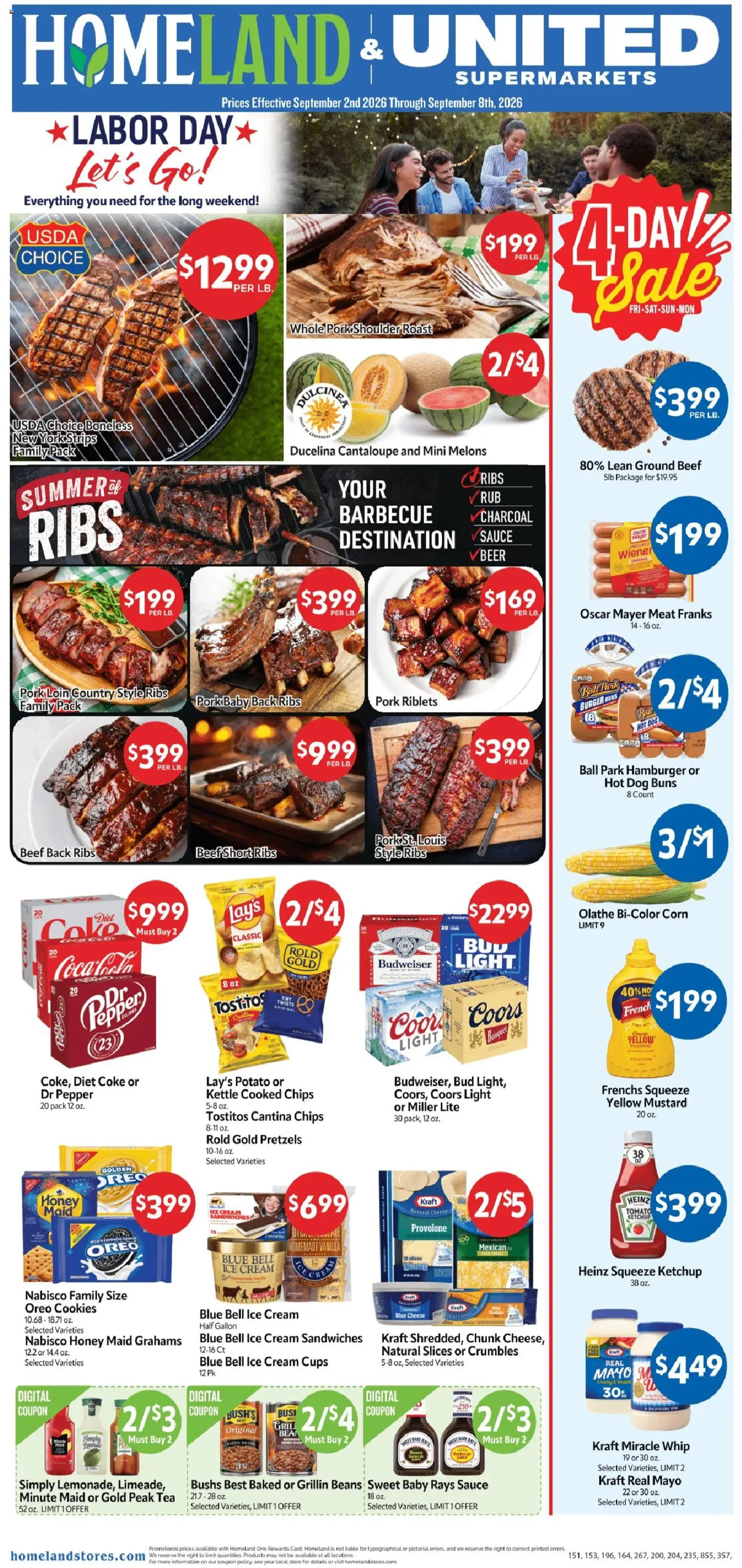 Ad Preview of Homeland Homeland Weekly Ad from 09/02/2026
