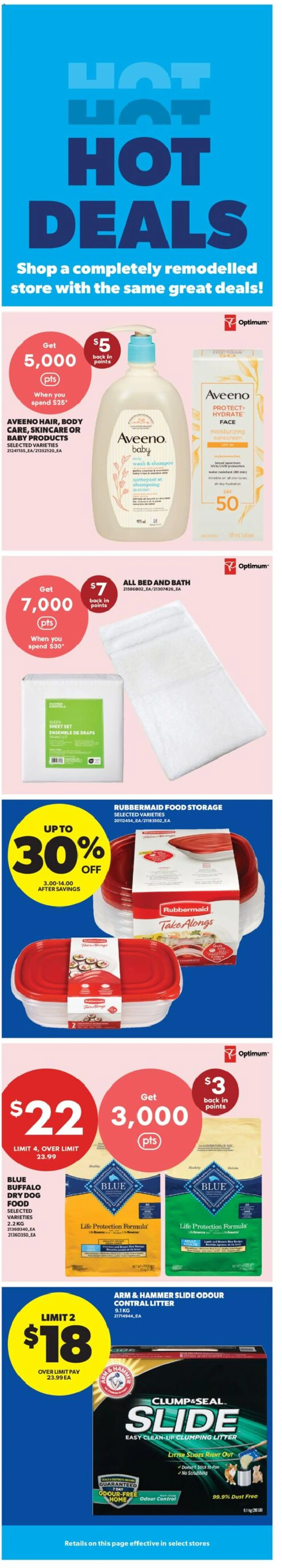 Preview of leaflet Real Canadian Superstore weekly flyer - MB from shop Real Canadian Superstore is valid from Jul 09, 2026 - Food, Water, Bed, Sunscreen, Shampoo, Bath, Dog food