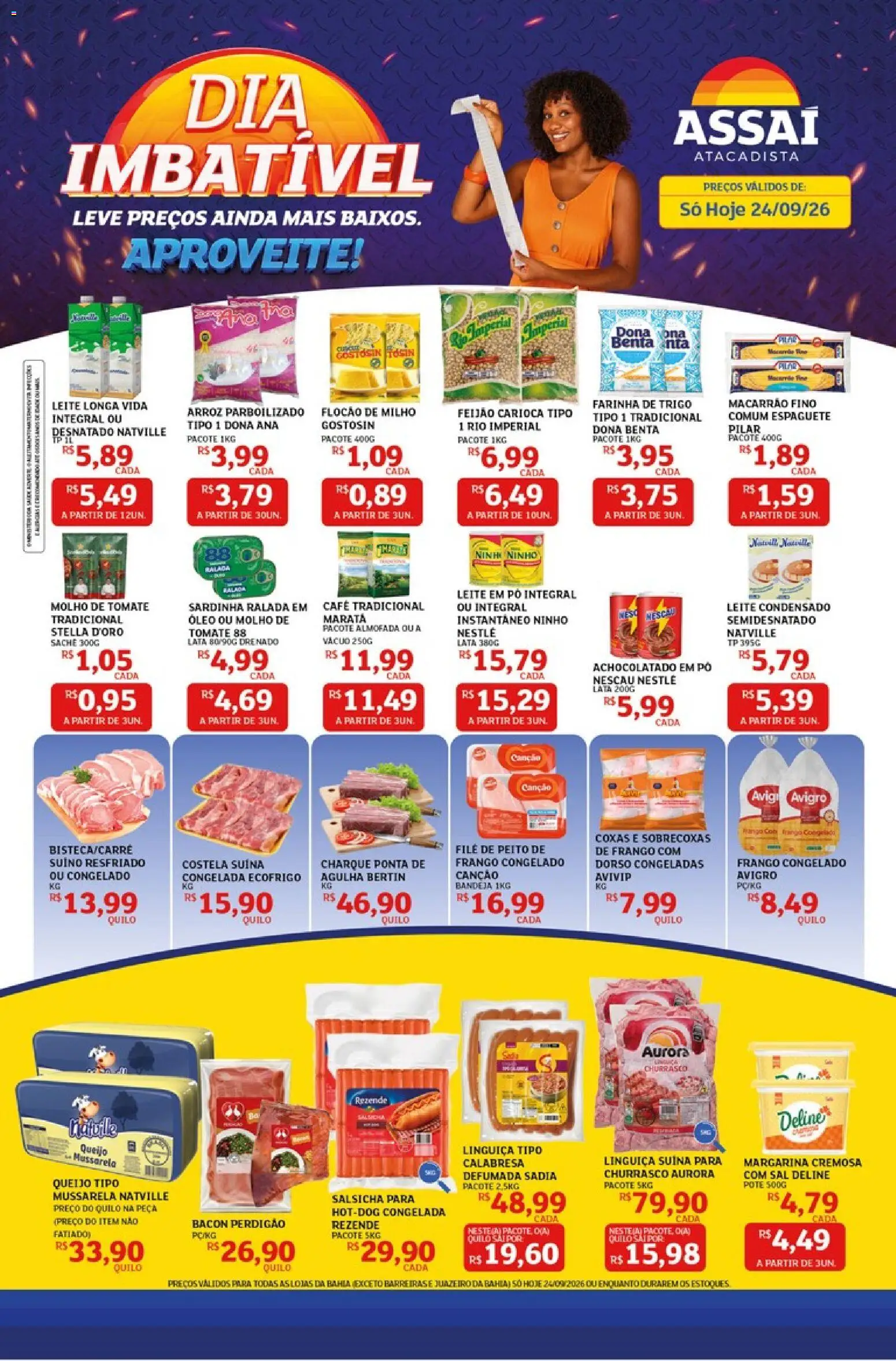 Pré-Visualização do folheto "Assaí Atacadista ofertas - BA" da loja Assaí Atacadista válido a partir de 24/09/2026