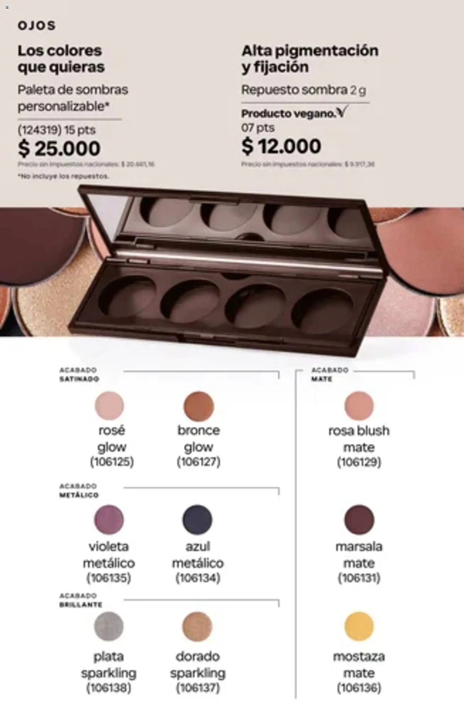 Vista previa del folleto de la tienda Natura válido desde el 01/10/2026 - Mostaza, Mate, Sombra, Paleta