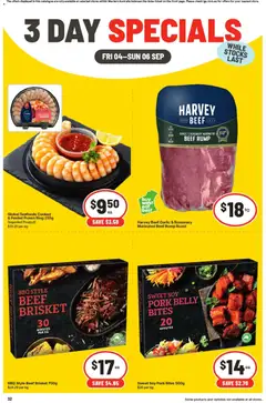 Preview of catalogue IGA 3 Day Specials Claremont from shop IGA valid 04/09/2026