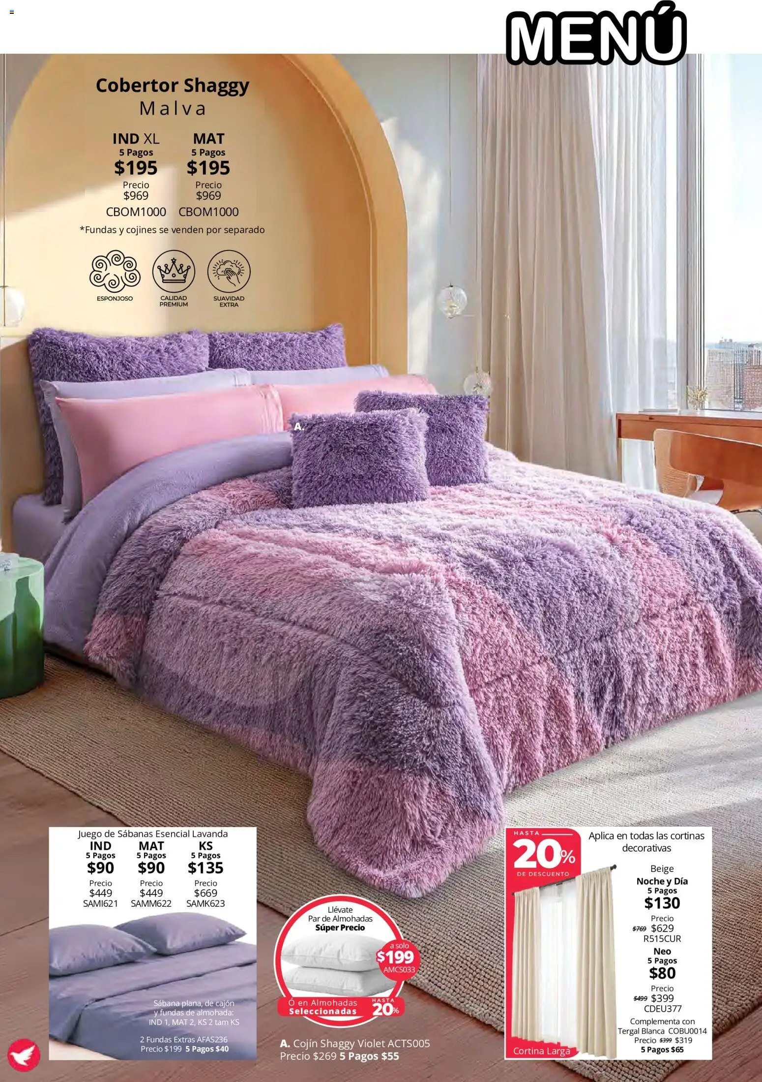 Vista previa las ofertas de la tienda Colchas Concord - Colchas Concord catálogo Colección Cobertor Calor de Hogar desde el 15/10/2026 