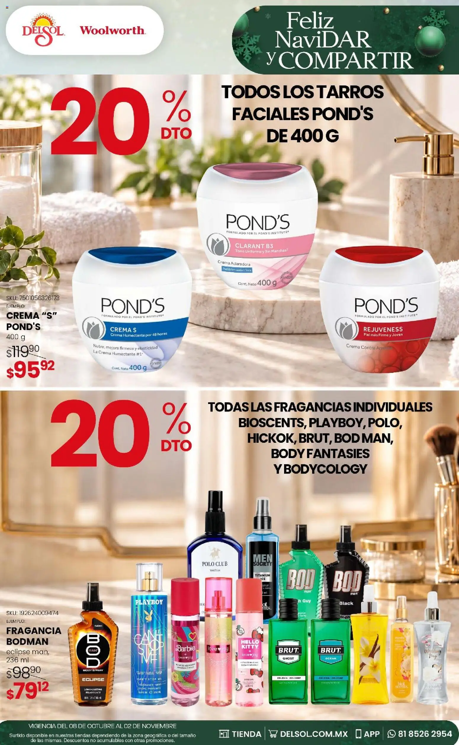 Vista previa las ofertas de la tienda Del Sol y Woolworth - Del Sol y Woolworth - Feliz NaviDar y Compartir desde el 08/10/2026 