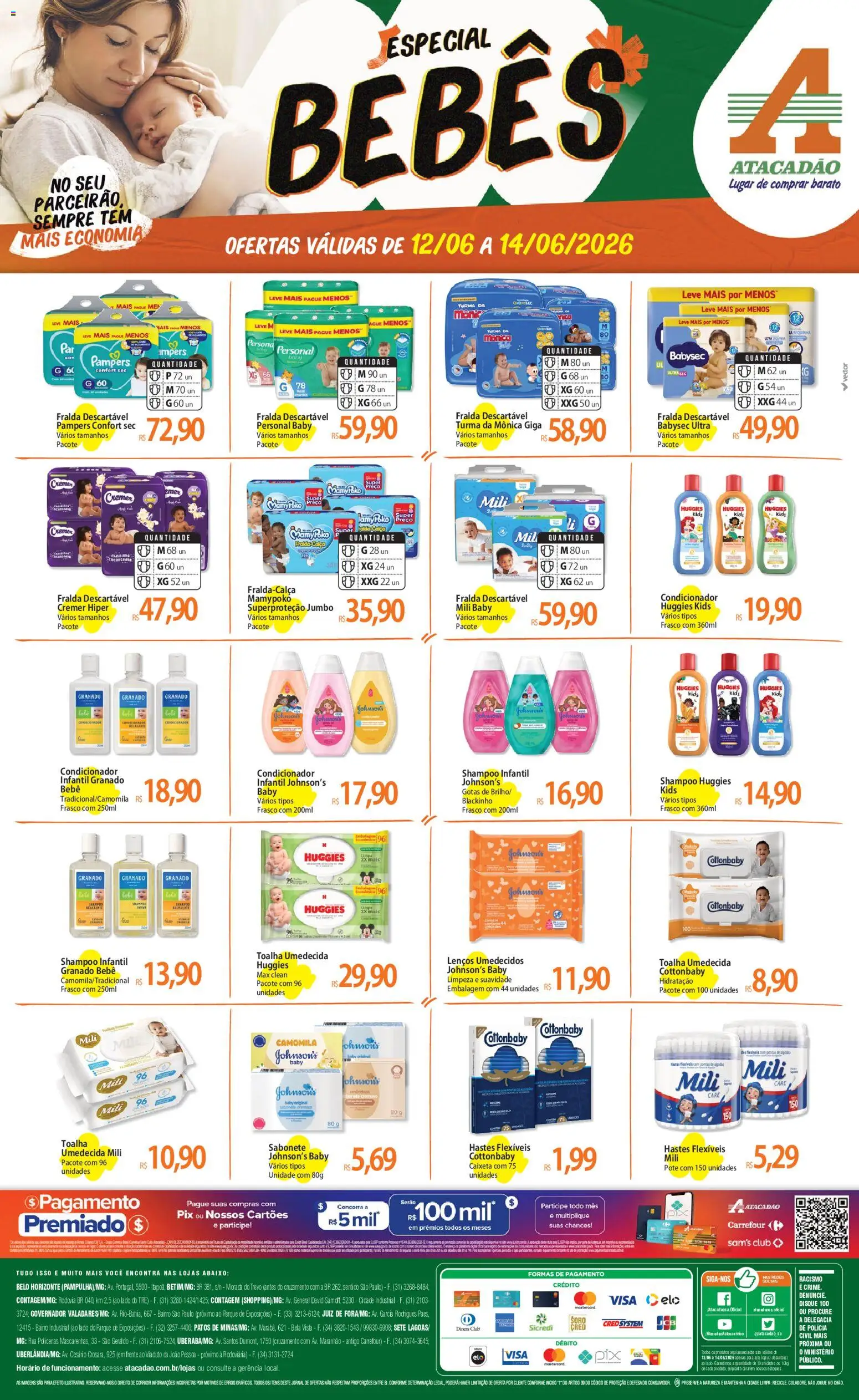 Pré-Visualização do folheto "Atacadão ofertas - MG" da loja Atacadão válido a partir de 12/06/2026