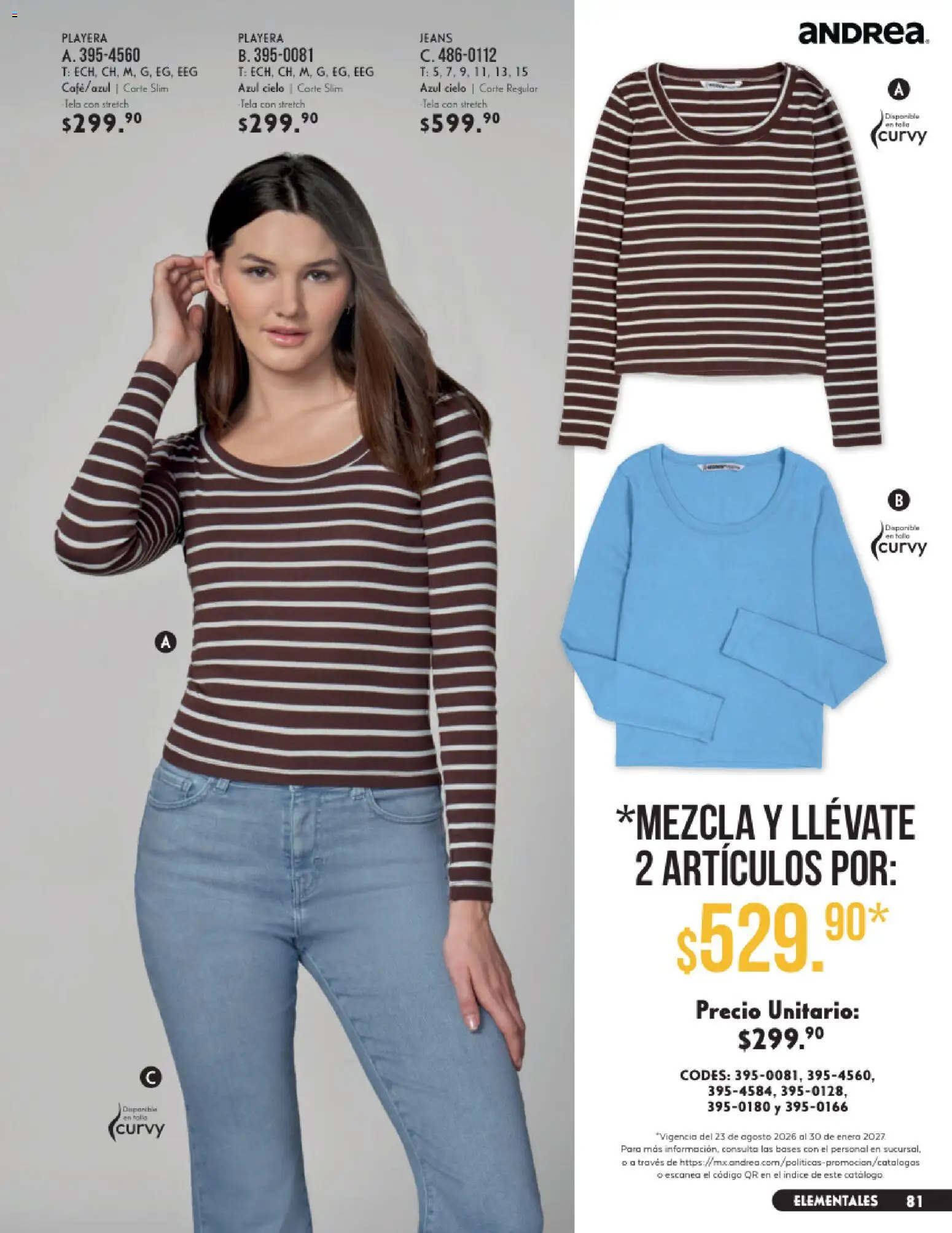 Vista previa las ofertas de la tienda Andrea - Andrea catálogo Vestir desde el 23/08/2026 