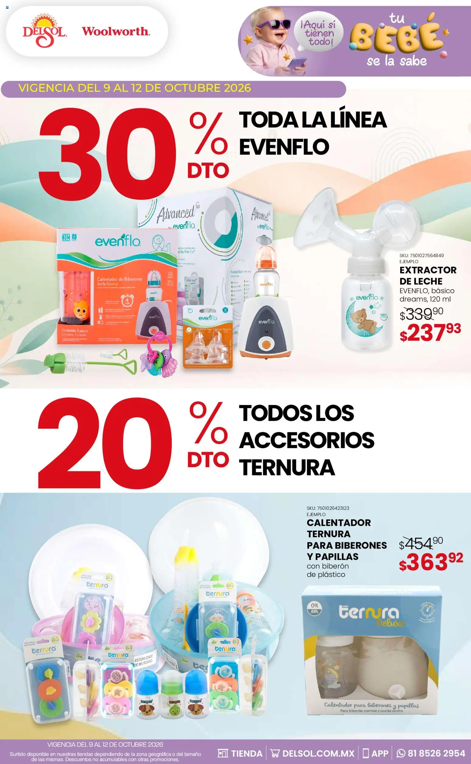 Vista previa las ofertas de la tienda Del Sol y Woolworth - Del Sol y Woolworth catálogo Tu bebé se la sabe desde el 09/10/2026 