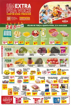 Pré-Visualização do folheto "Extra ofertas de Mercado Terça e Quinta" da loja Extra válido a partir de 22/09/2026