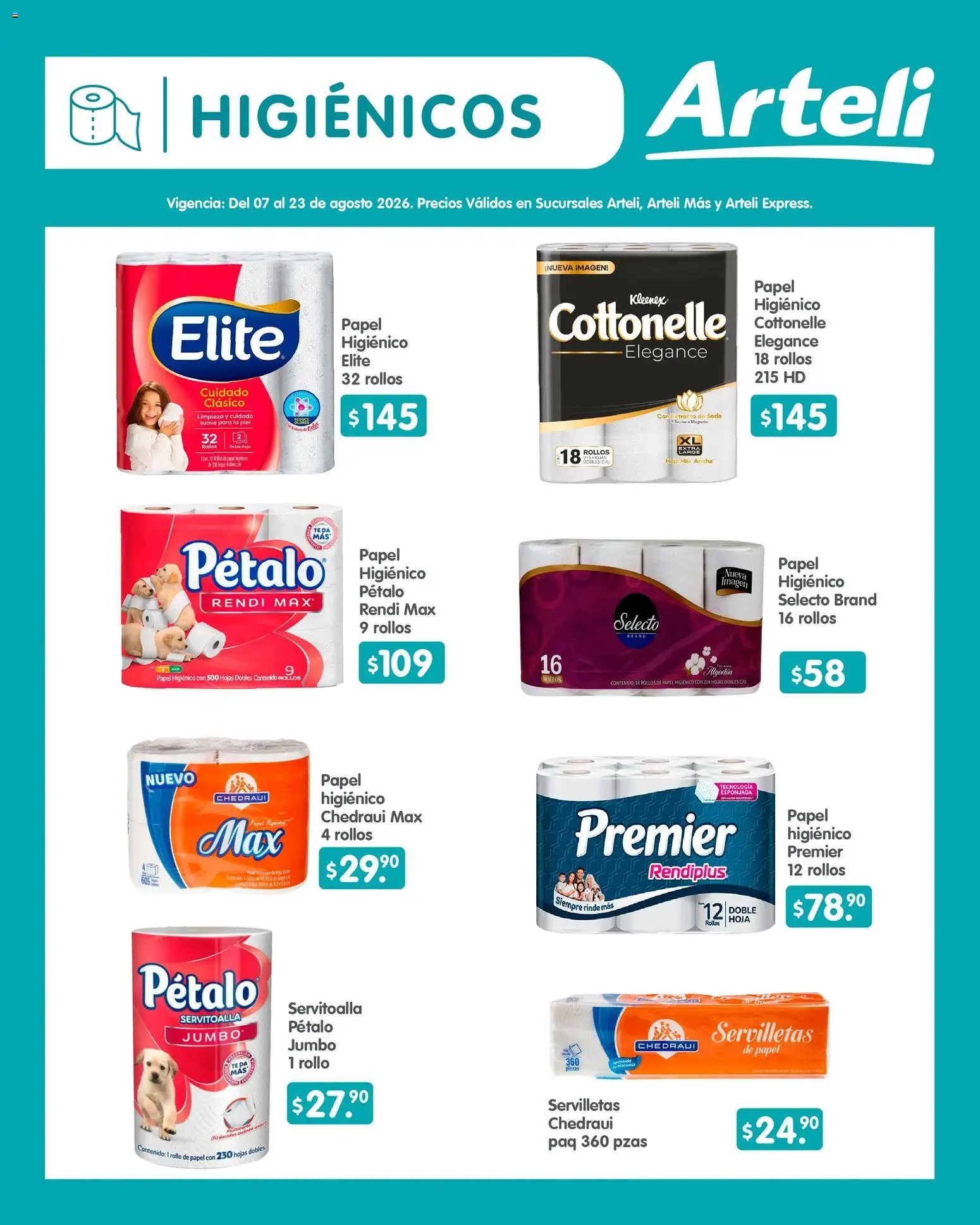 Vista previa las ofertas de la tienda Arteli - Arteli folleto Quincenal desde el 07/08/2026 