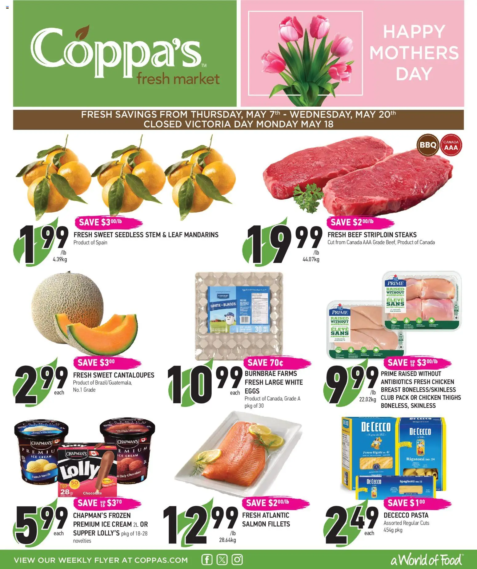Preview of leaflet Coppas Fresh Market weekly flyer / circulaire from shop Coppas Fresh Market is valid from May 07, 2026