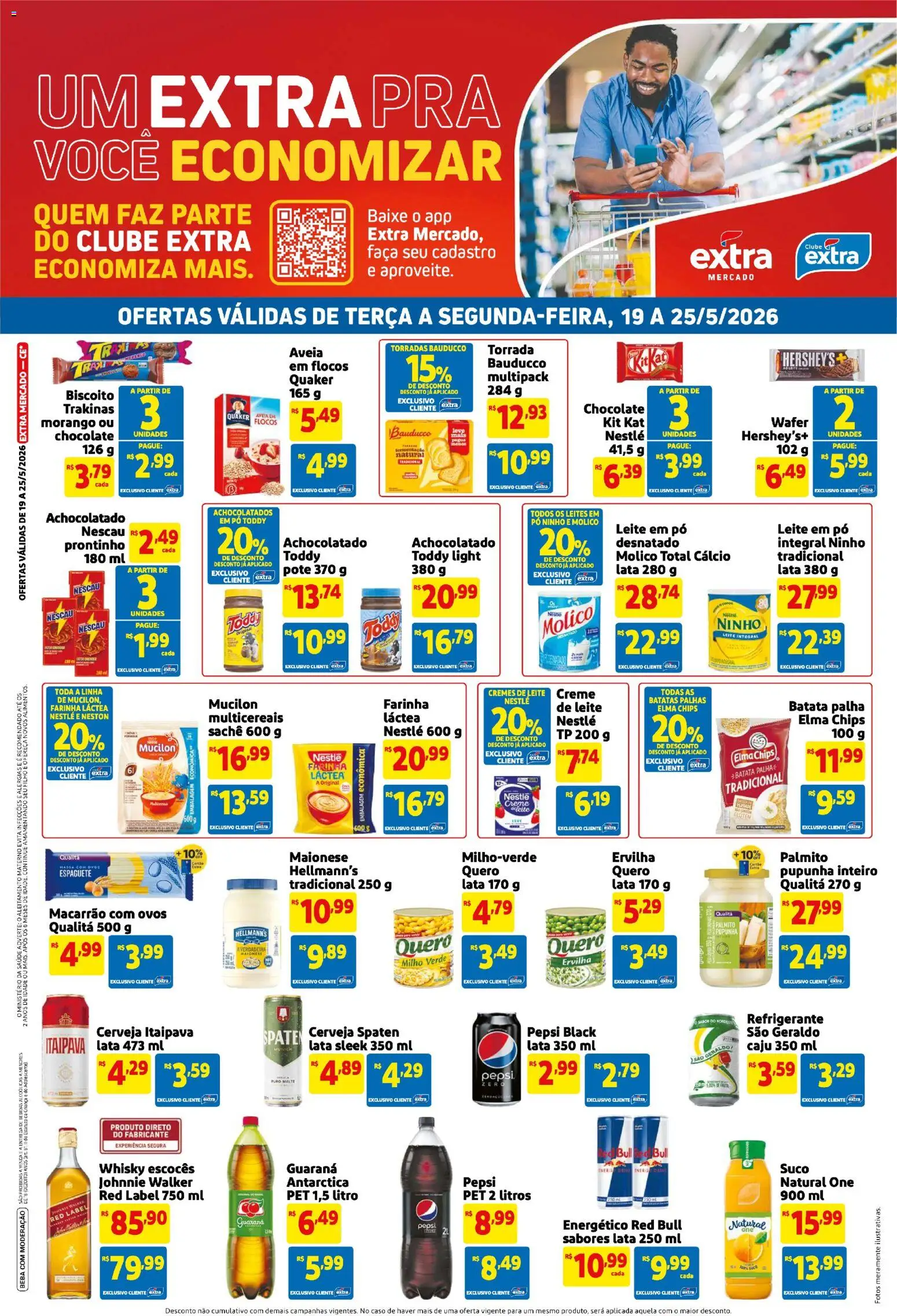 Pré-Visualização do folheto "Extra ofertas de Mercado Semanal" da loja Extra válido a partir de 19/05/2026