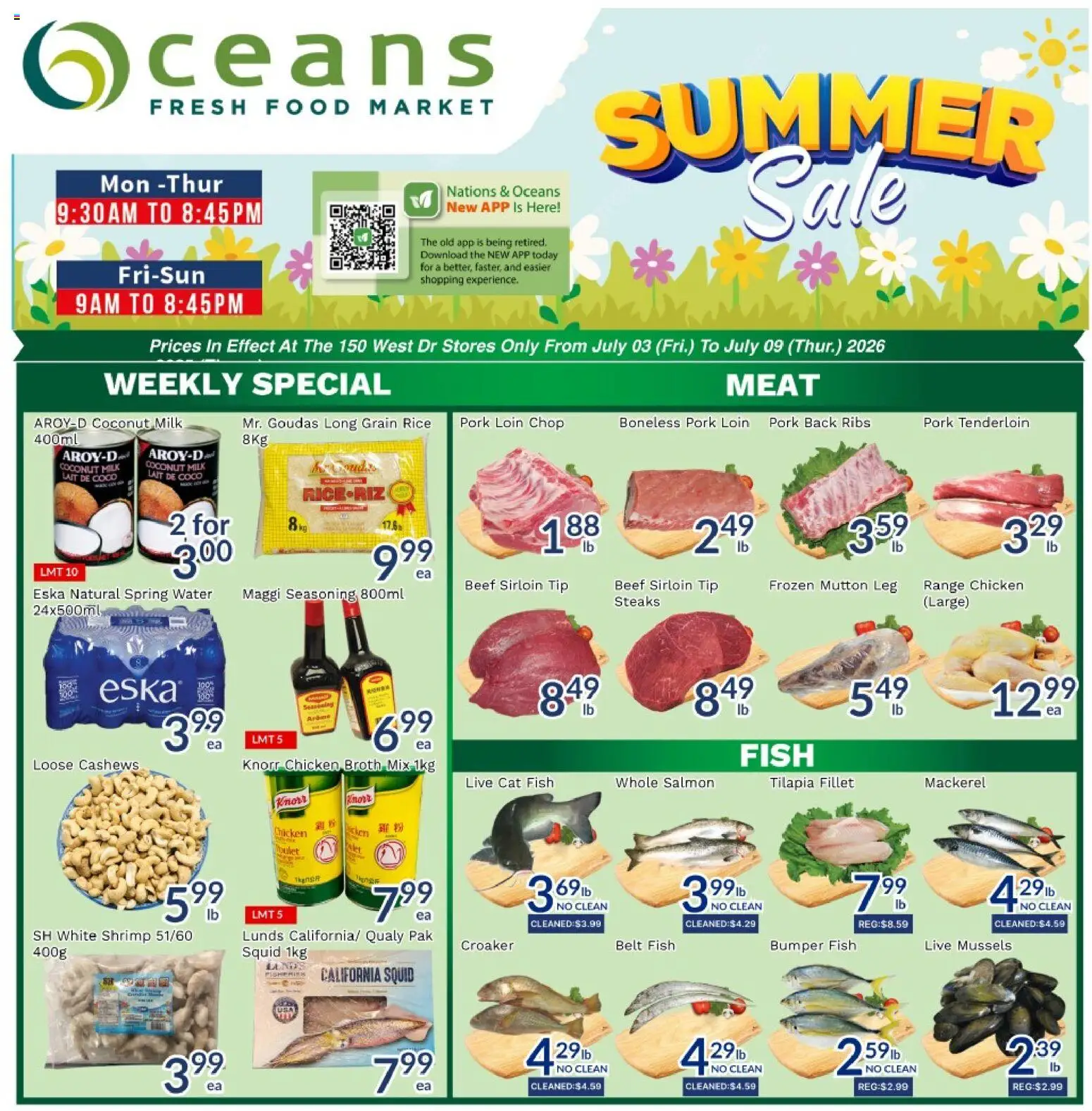 Preview of leaflet Oceans weekly flyer / circulaire from shop Oceans is valid from Jul 03, 2026